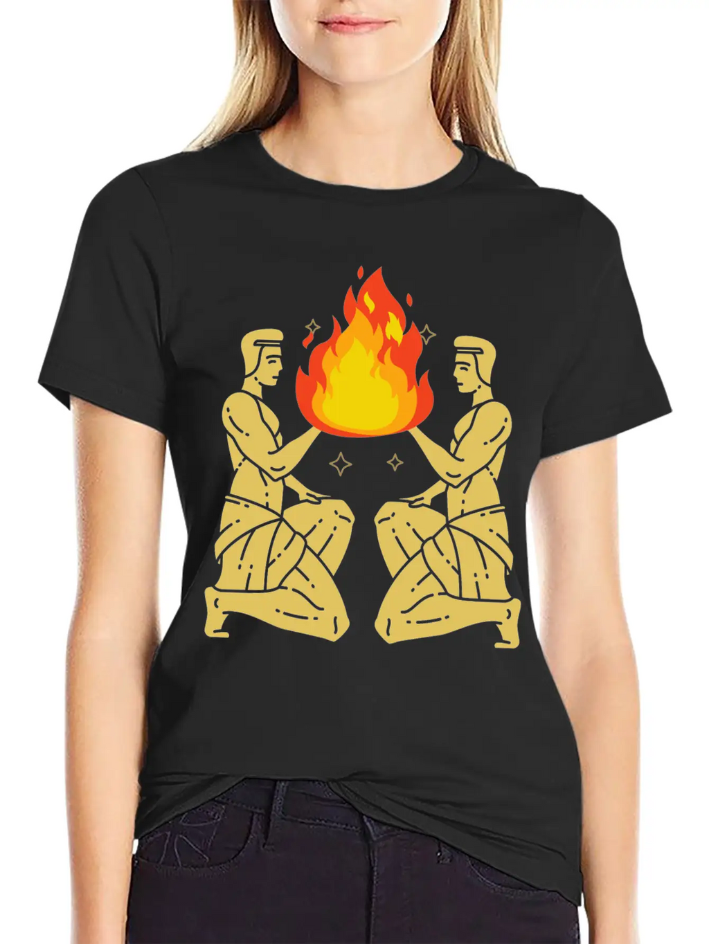 Twin Flame Connection Essential Cotton Tee For Daily Outfits – Unisex Style
