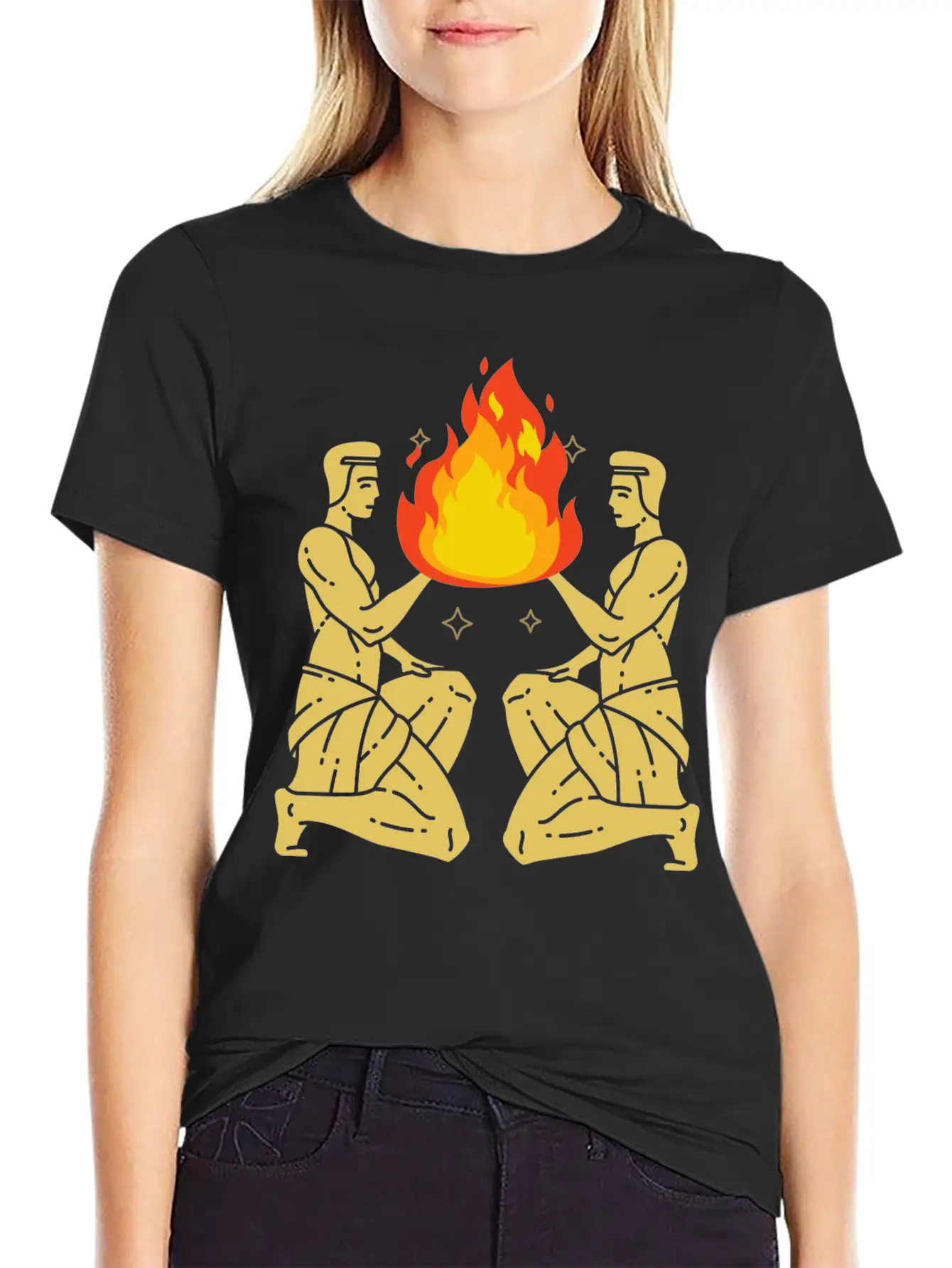 Twin Flame Connection Essential Cotton Tee For Daily Outfits – Unisex Style