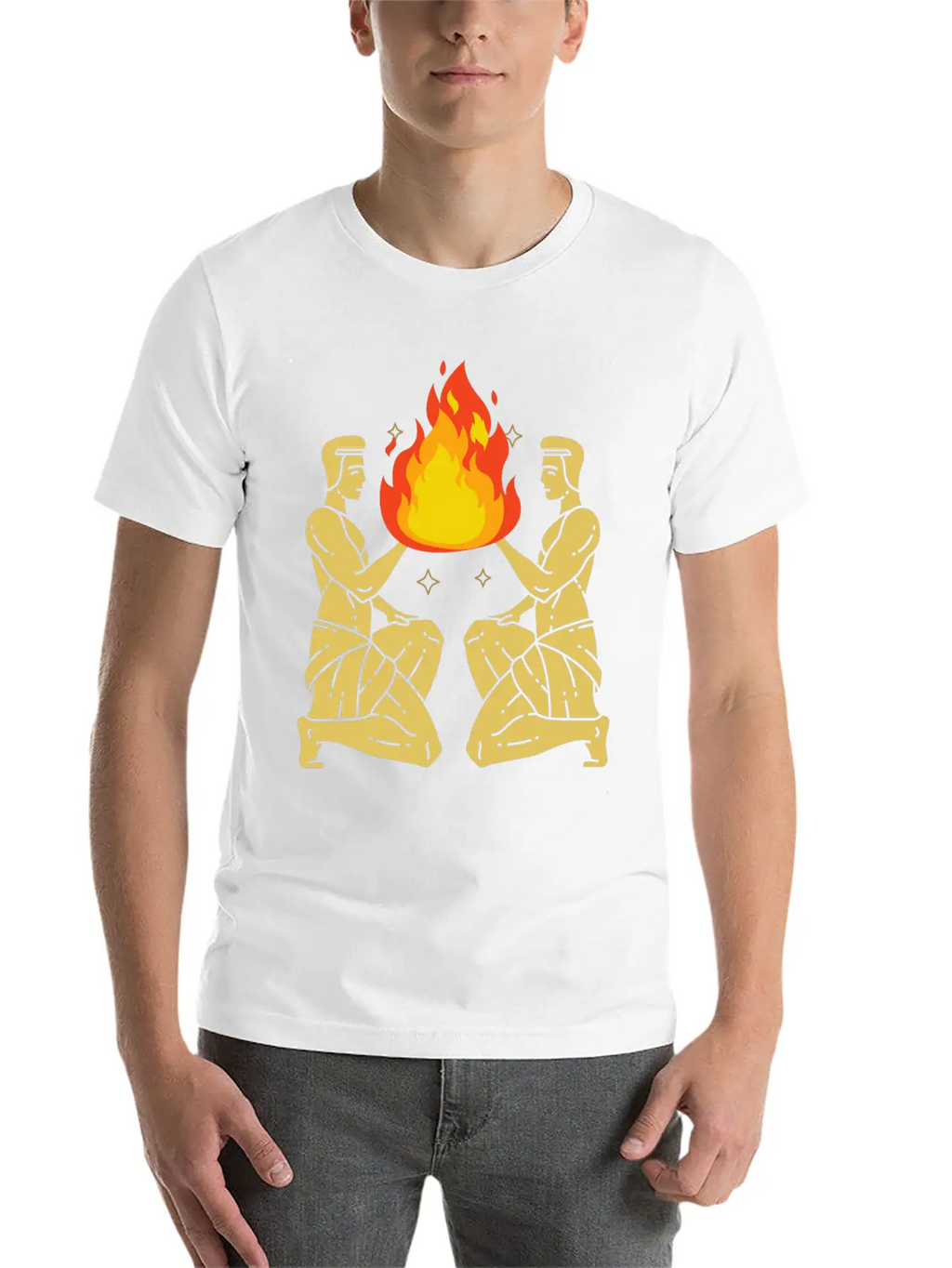 Twin Flame Connection Essential Cotton Tee For Daily Outfits – Unisex Style