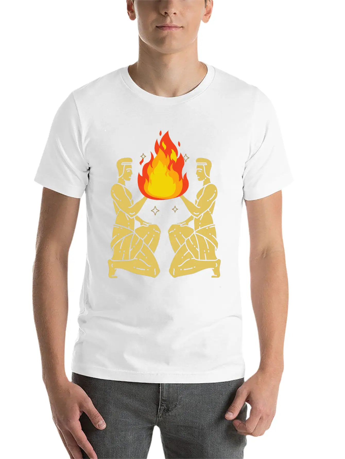 Twin Flame Connection Essential Cotton Tee For Daily Outfits – Unisex Style