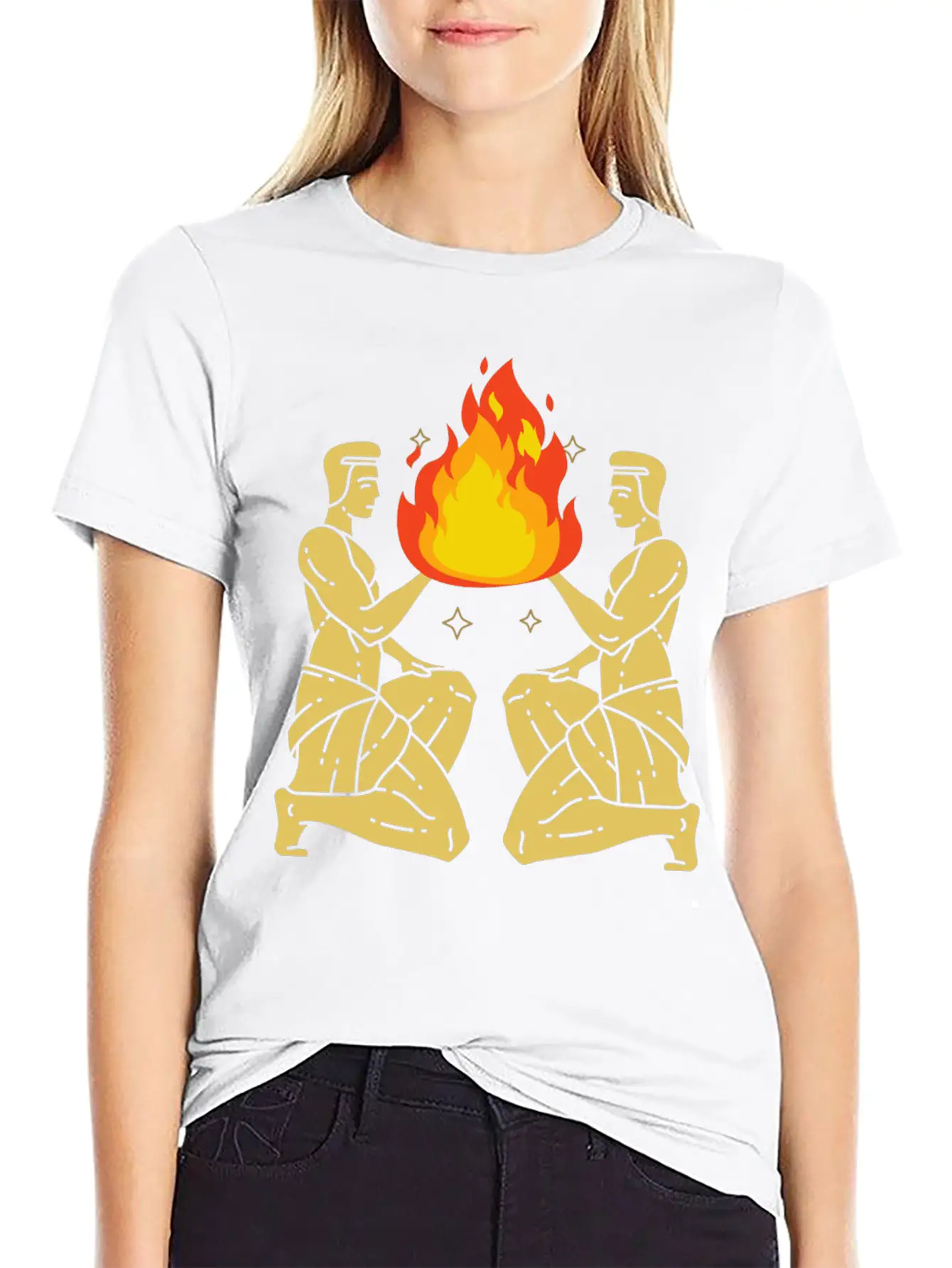 Twin Flame Connection Essential Cotton Tee For Daily Outfits – Unisex Style