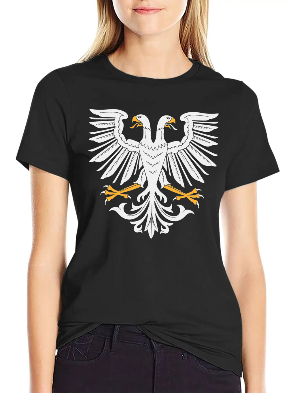 Two Headed Eagle Breathable Soft Cotton T-Shirt – Timeless Casual Look