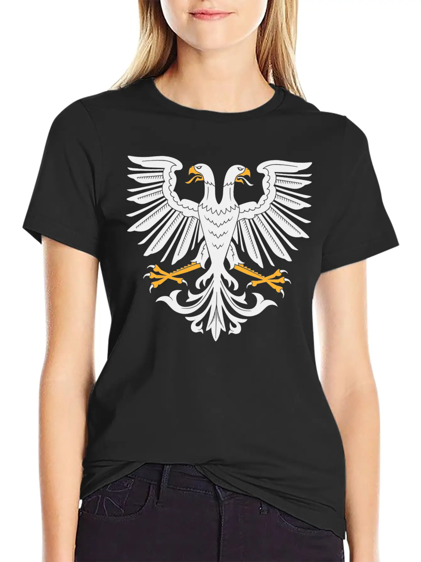 Two Headed Eagle Breathable Soft Cotton T-Shirt – Timeless Casual Look