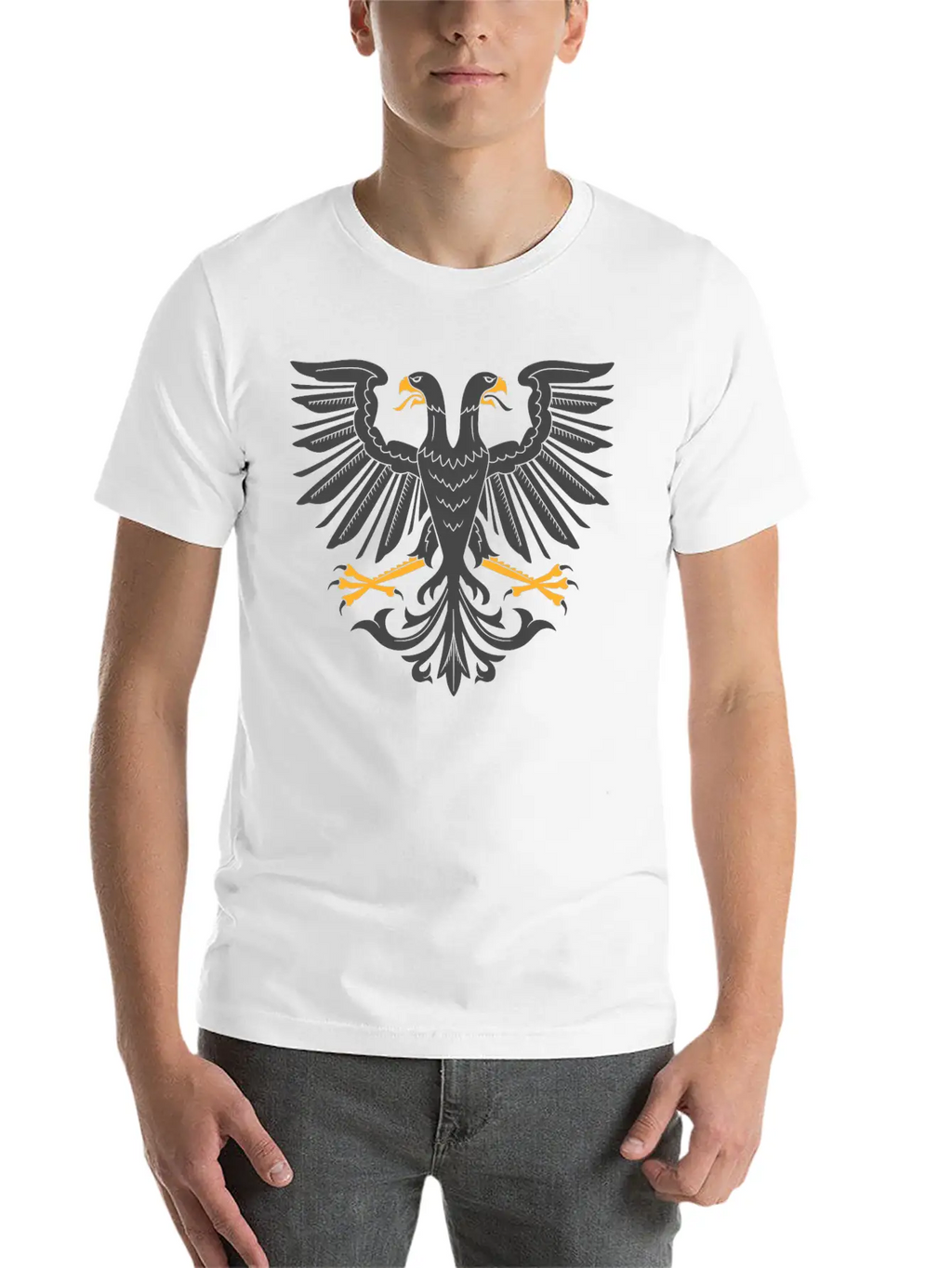 Two Headed Eagle Breathable Soft Cotton T-Shirt – Timeless Casual Look