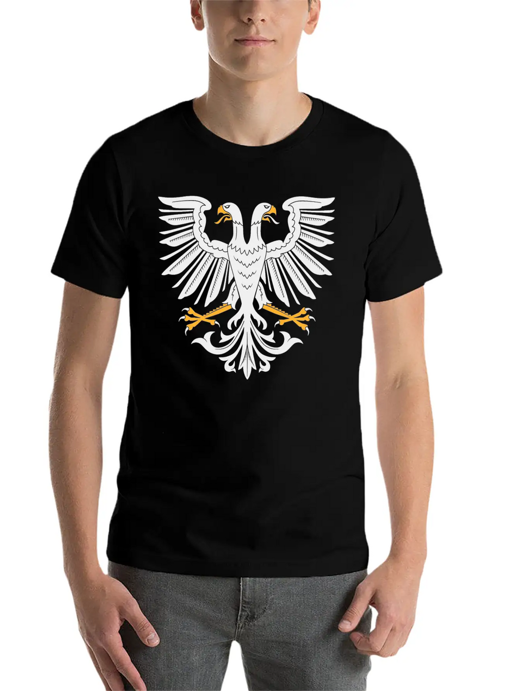 Two Headed Eagle Breathable Soft Cotton T-Shirt – Timeless Casual Look