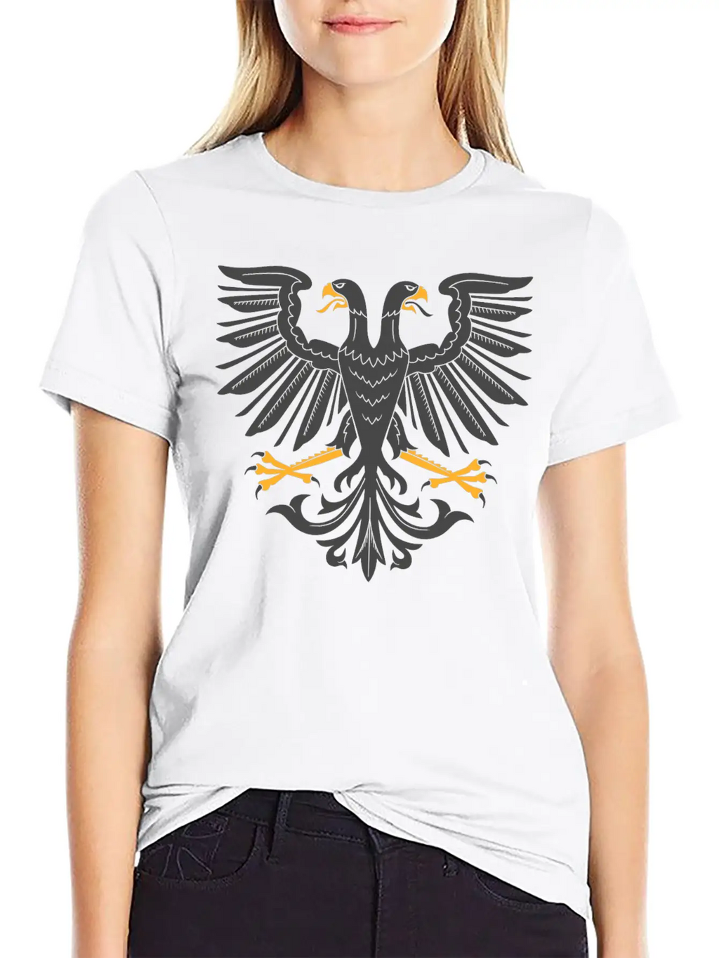 Two Headed Eagle Breathable Soft Cotton T-Shirt – Timeless Casual Look