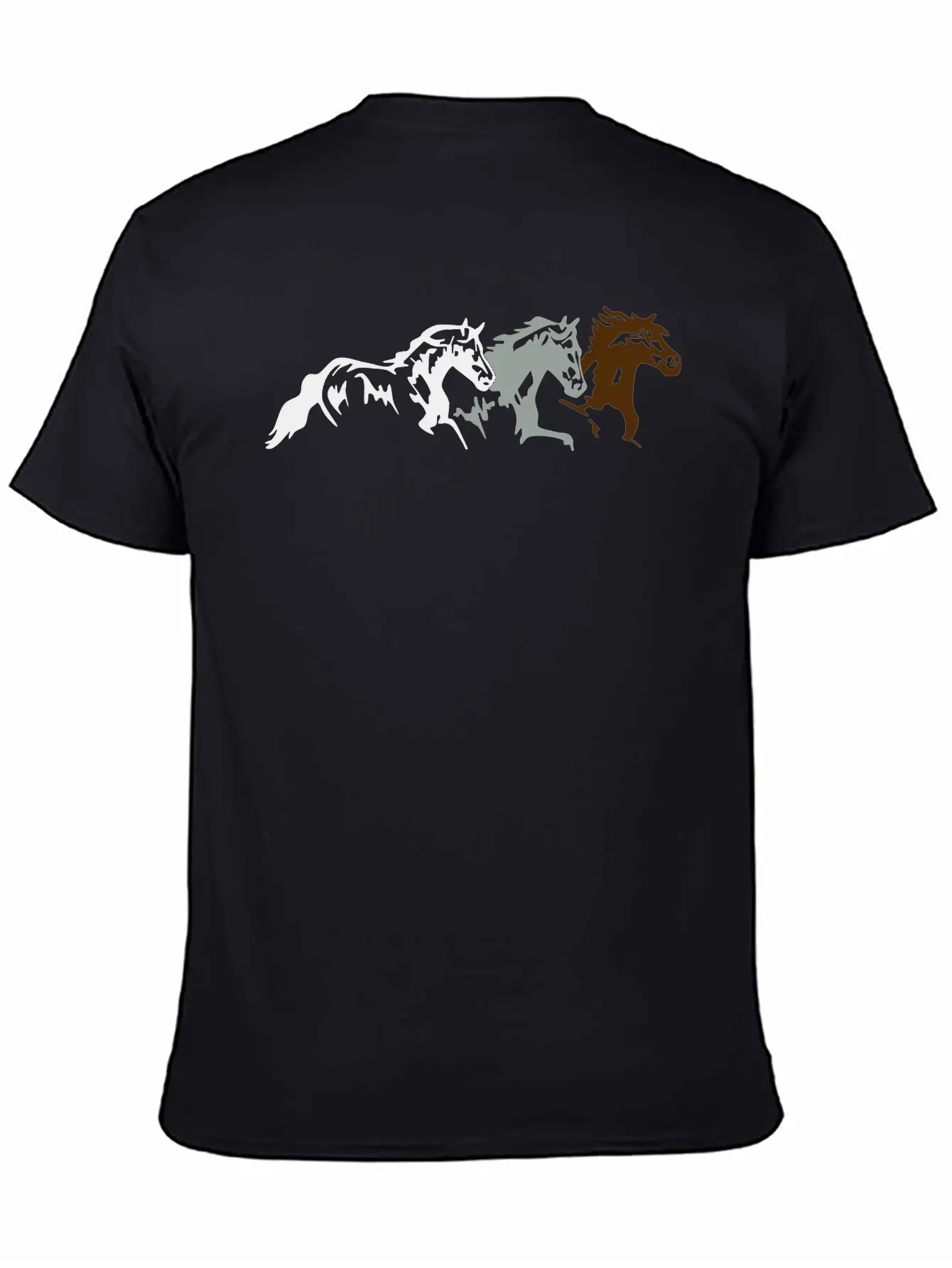 Two Horse Unisex Casual T-Shirt – Clean Design For Daily Comfort