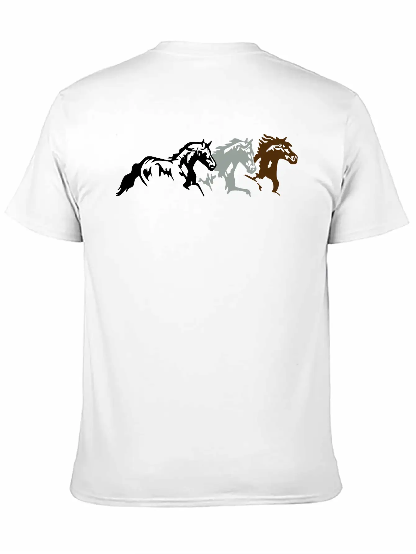 Two Horse Unisex Casual T-Shirt – Clean Design For Daily Comfort