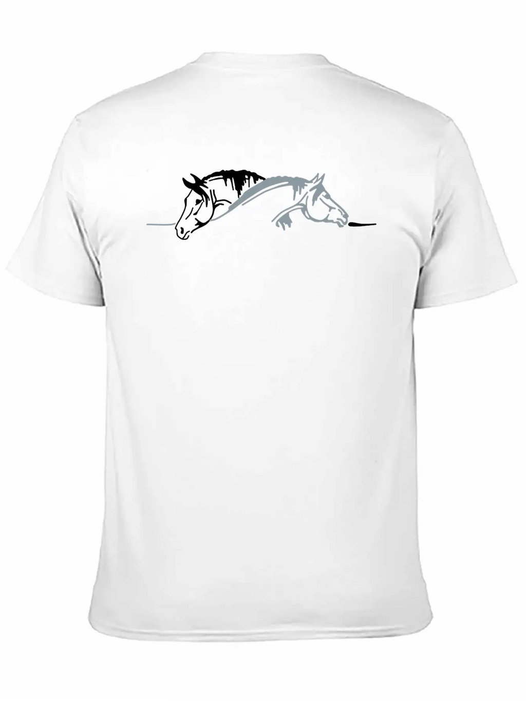 Two Horses Unisex Casual T-Shirt – Clean Design For Daily Comfort