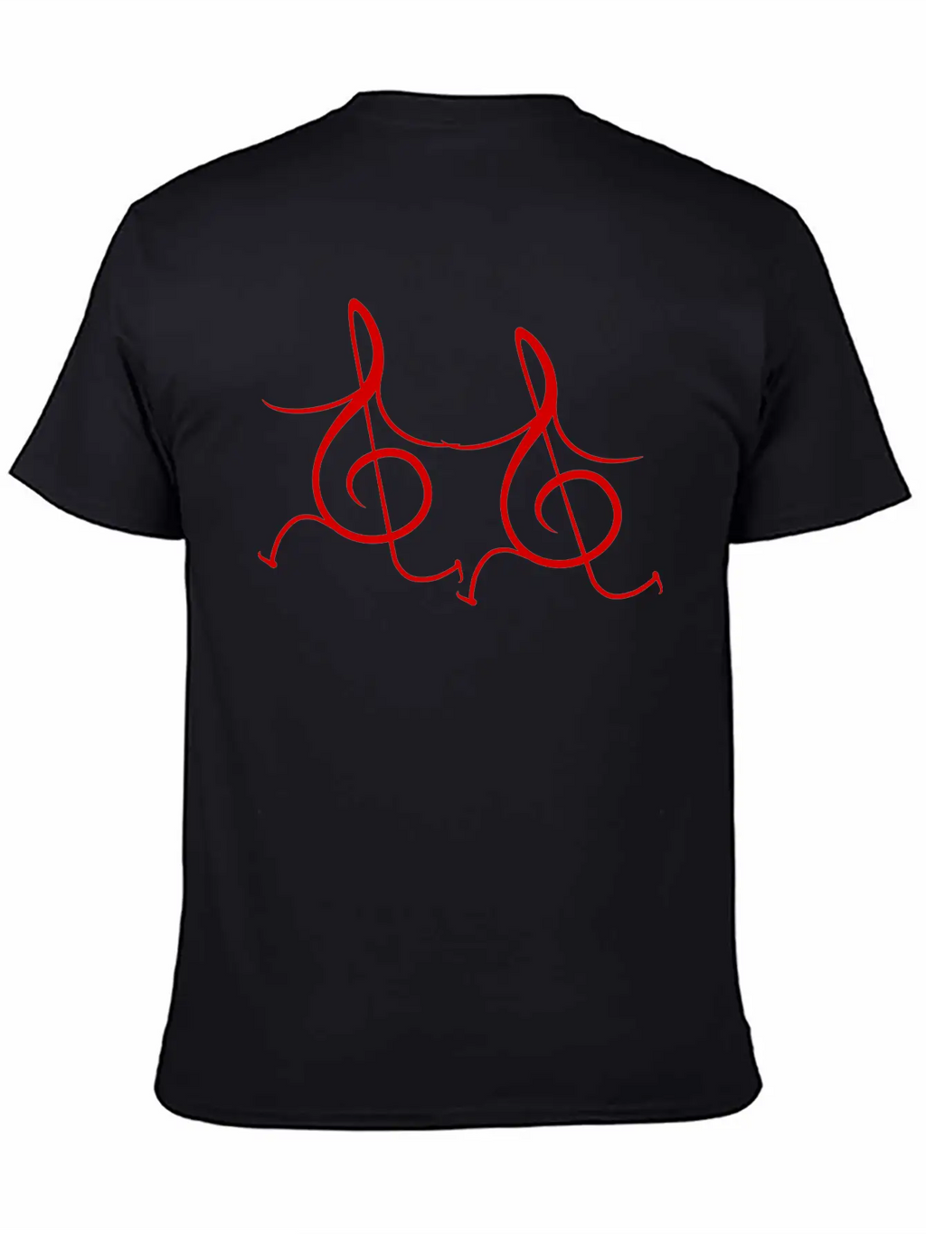Two Music Clef Notes Friends Running Together Love Unisex Casual T-Shirt – Clean Design For Daily Comfort