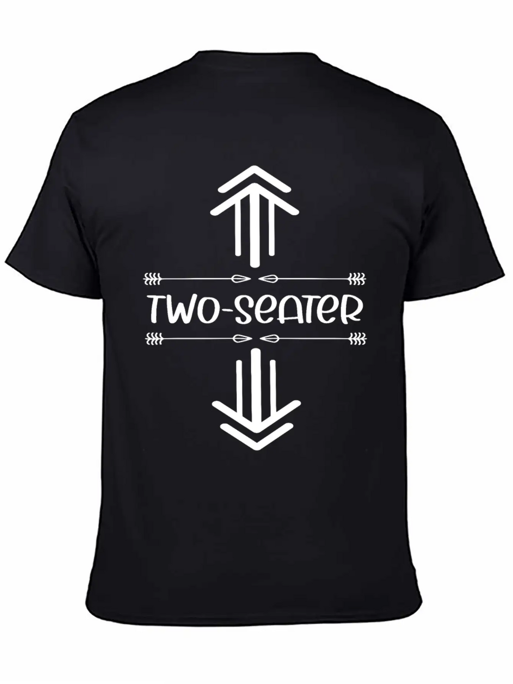 Two Seater Arrow .Funny T Two Seater.Two Seater Unisex Casual T-Shirt – Clean Design For Daily Comfort