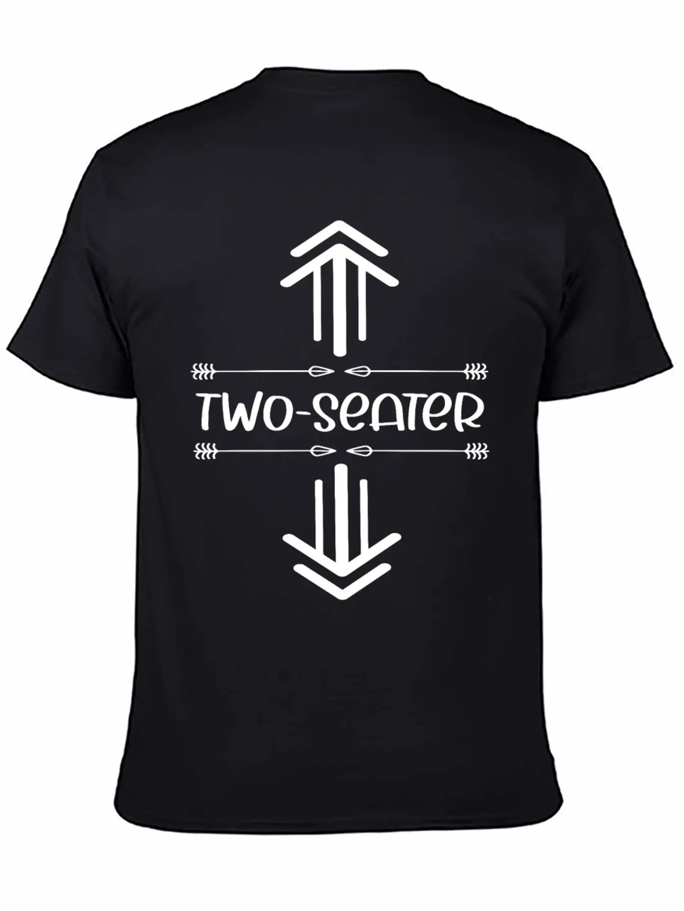 Two Seater Arrow .Funny T Two Seater.Two Seater Unisex Casual T-Shirt – Clean Design For Daily Comfort