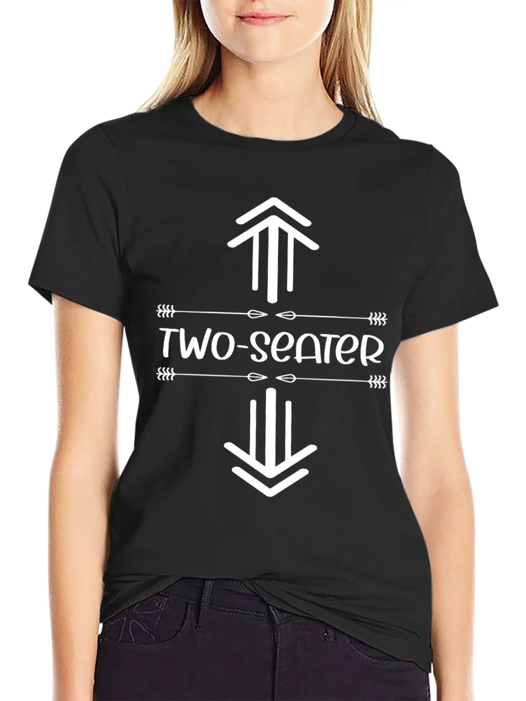 Two Seater Arrow .Funny T Two Seater.Two Seater Unisex Casual T-Shirt – Clean Design For Daily Comfort