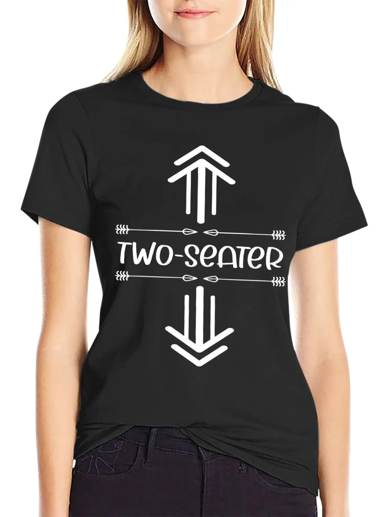 Two Seater Arrow .Funny T Two Seater.Two Seater Unisex Casual T-Shirt – Clean Design For Daily Comfort