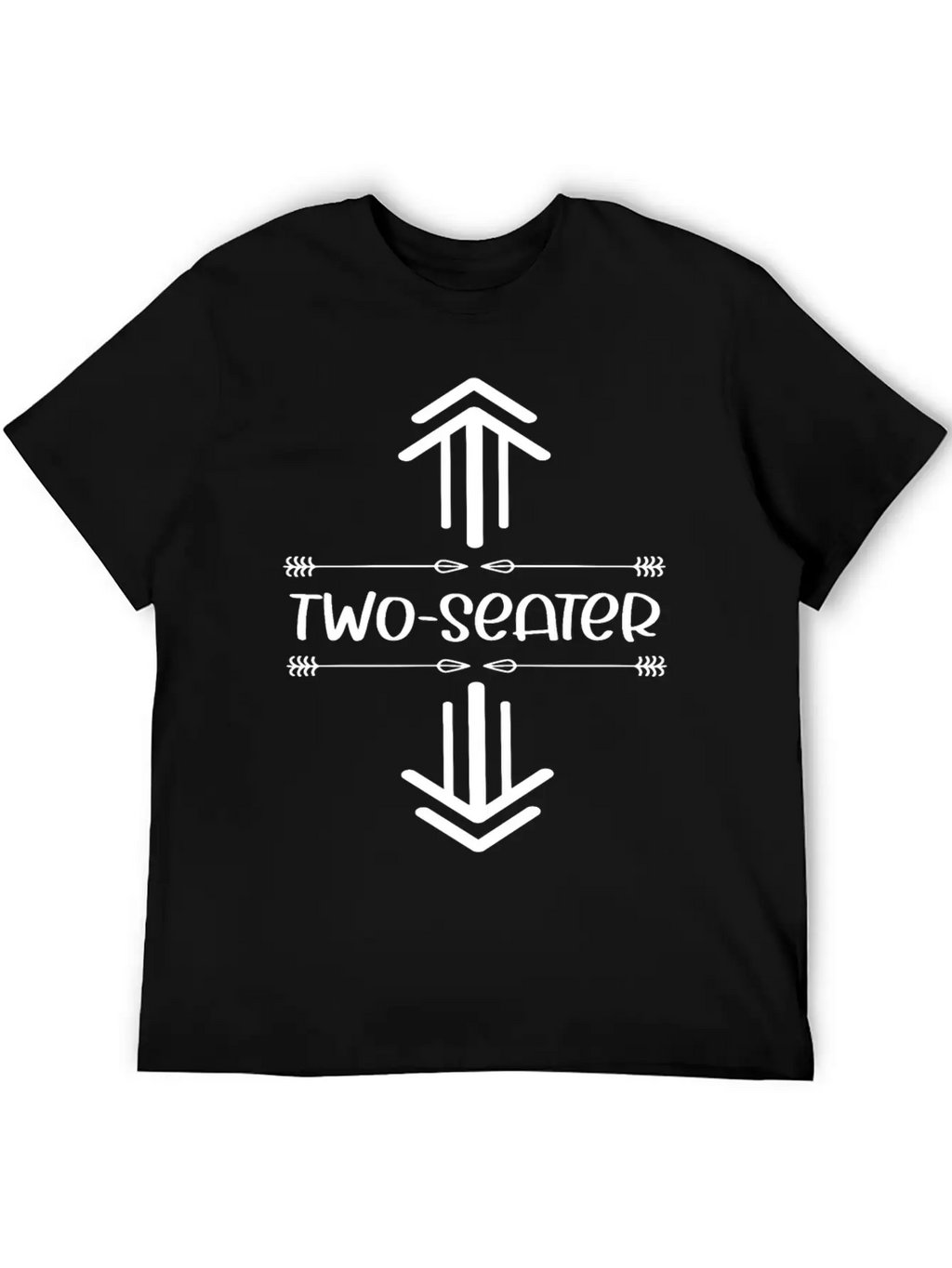 Two Seater Arrow .Funny T Two Seater.Two Seater Unisex Casual T-Shirt – Clean Design For Daily Comfort