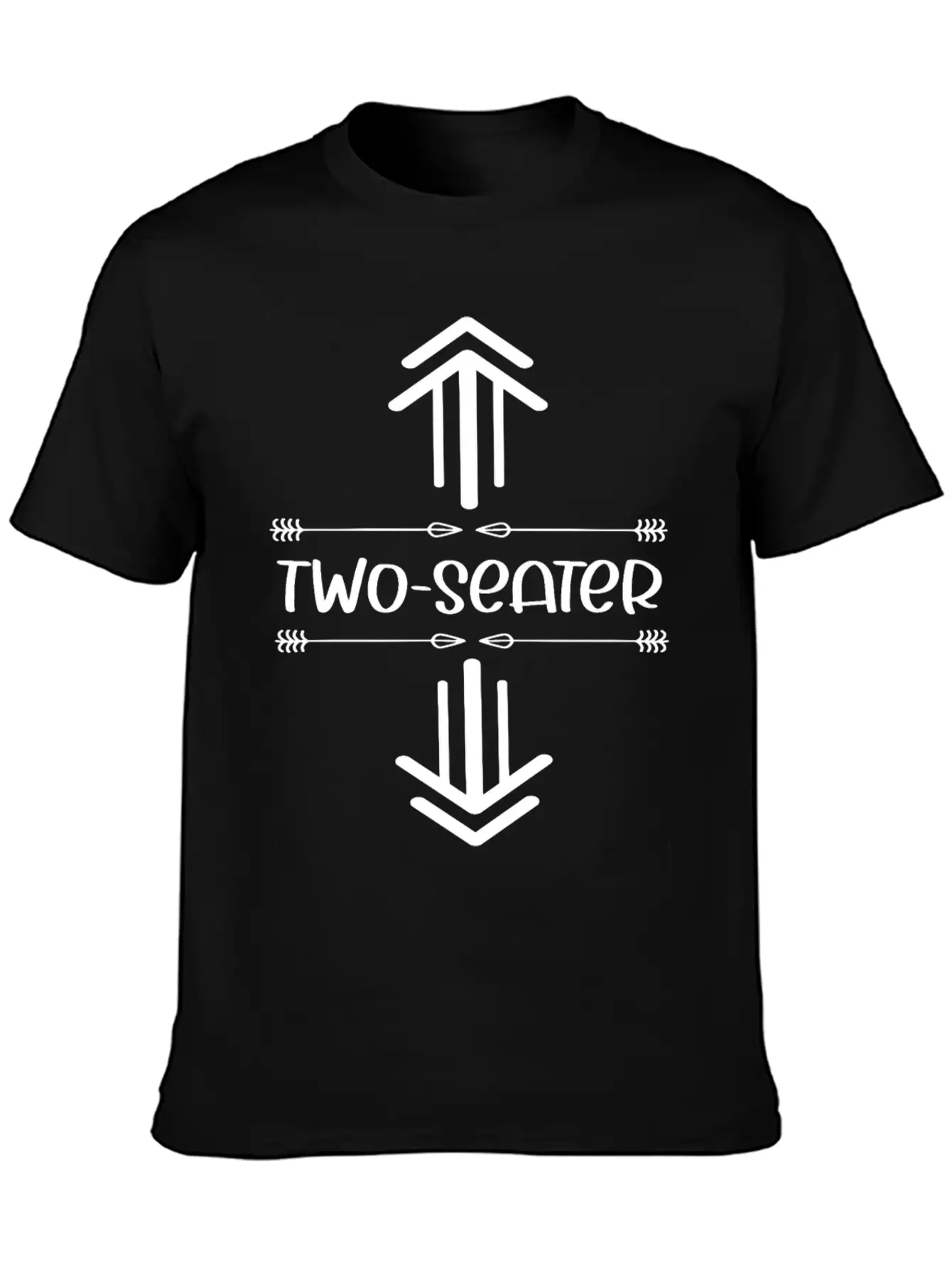 Two Seater Arrow .Funny T Two Seater.Two Seater Unisex Casual T-Shirt – Clean Design For Daily Comfort