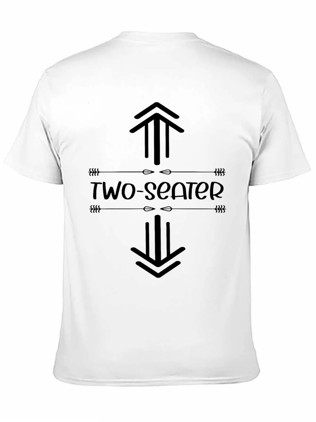 Two Seater Arrow .Funny T Two Seater.Two Seater Unisex Casual T-Shirt – Clean Design For Daily Comfort