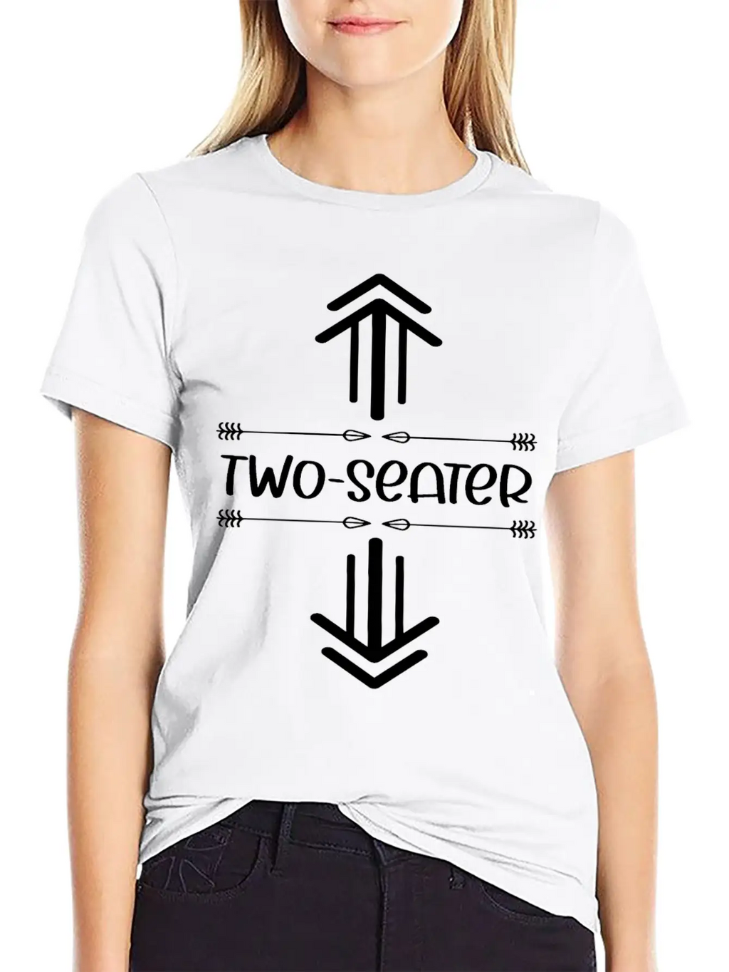 Two Seater Arrow .Funny T Two Seater.Two Seater Unisex Casual T-Shirt – Clean Design For Daily Comfort