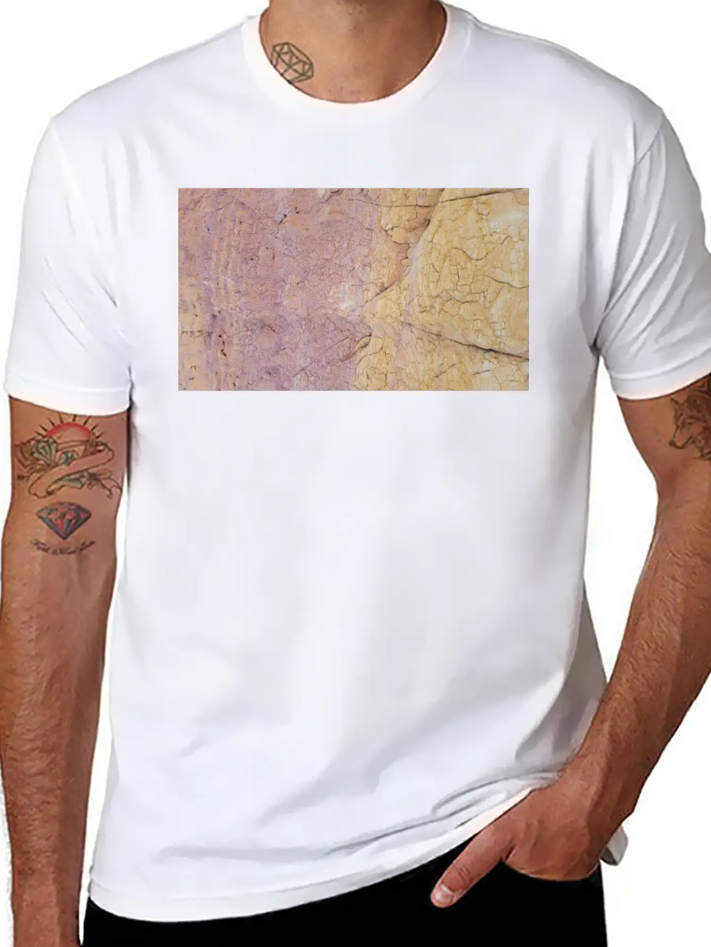 Two Tone Rock Unisex Short Sleeve Soft Cotton T-Shirt – Casual Everyday Wear