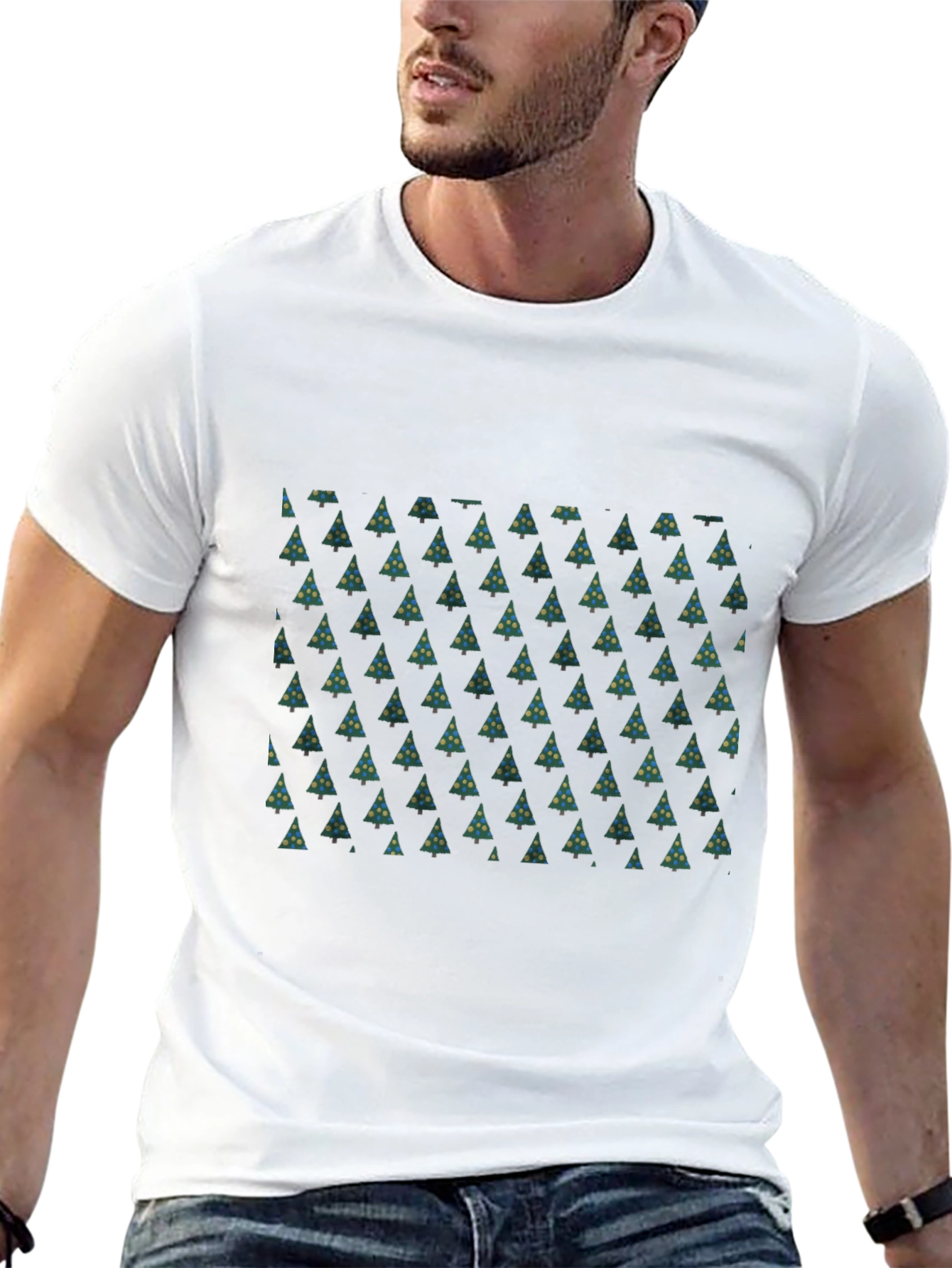 Christmas Tree Pattern T-Shirt