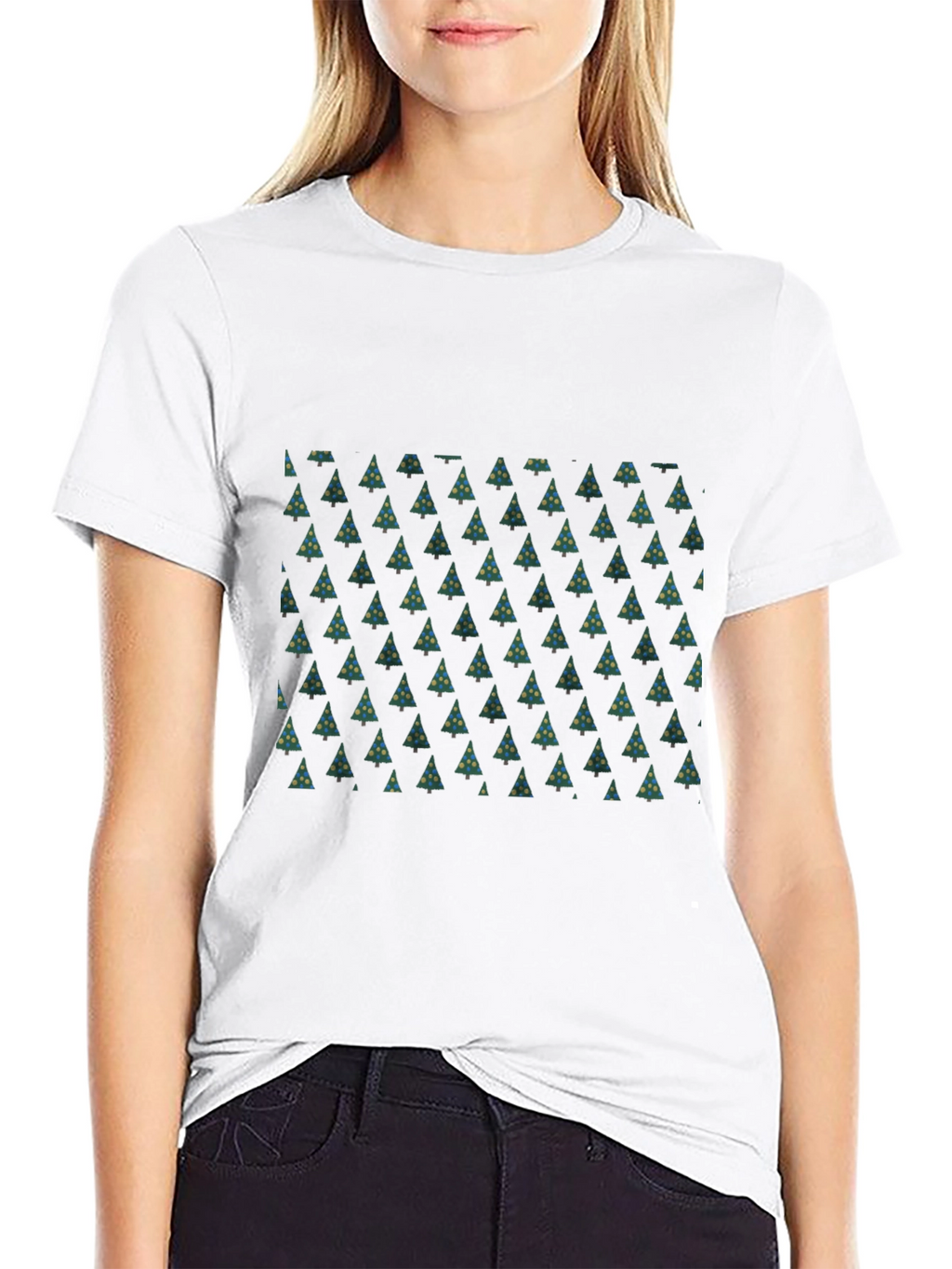Christmas Tree Pattern T-Shirt