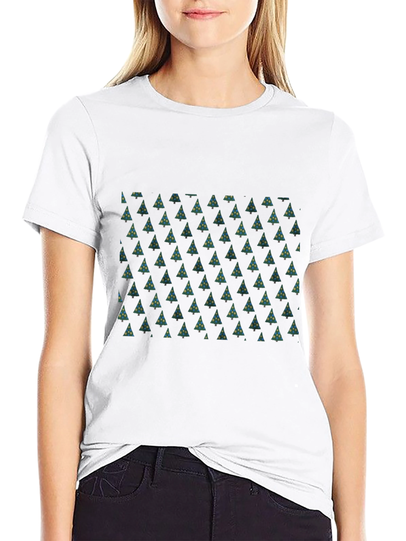 Christmas Tree Pattern T-Shirt
