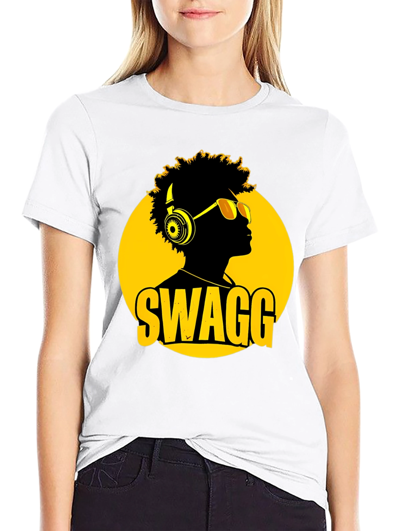 Swagg Graphic T-Shirt - Mens Black Tee