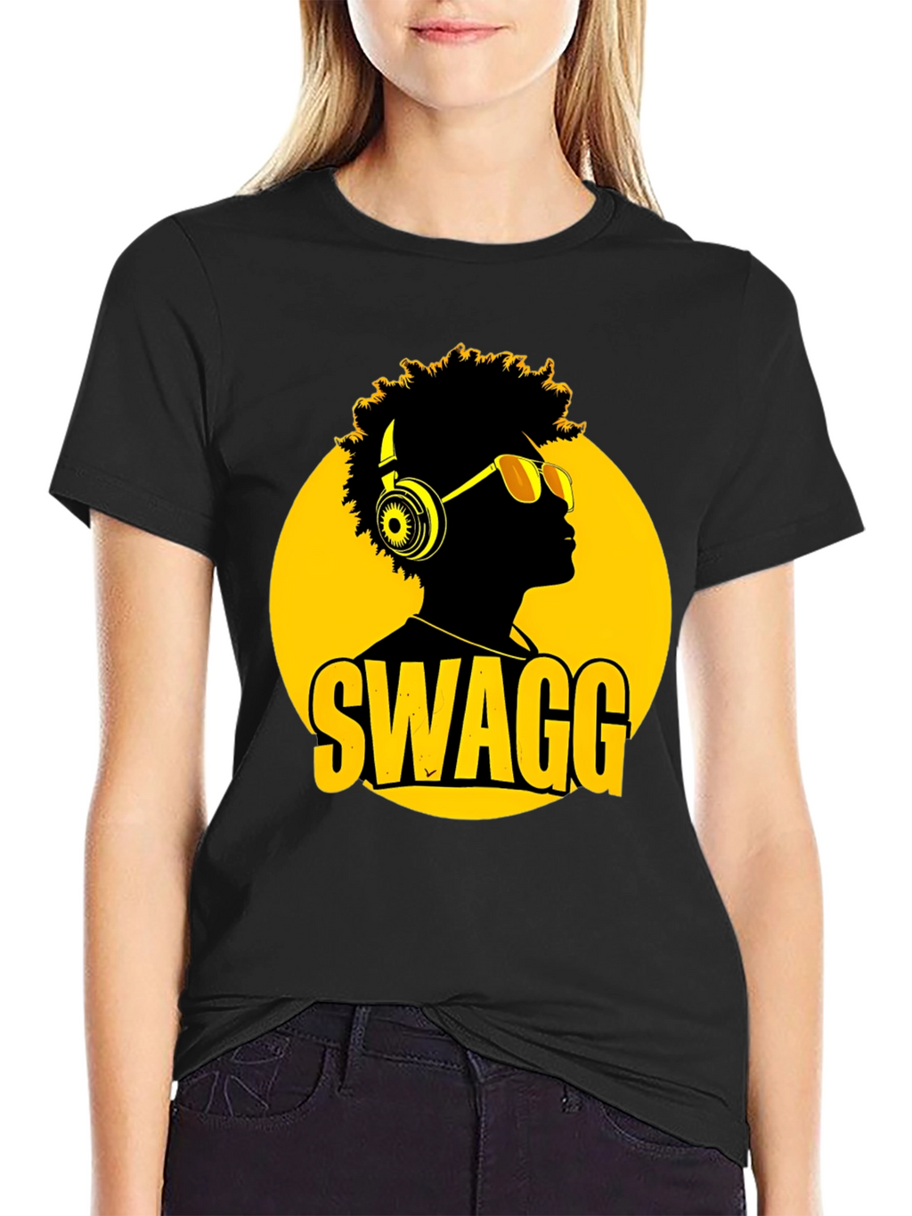 Swagg Graphic T-Shirt - Mens Black Tee