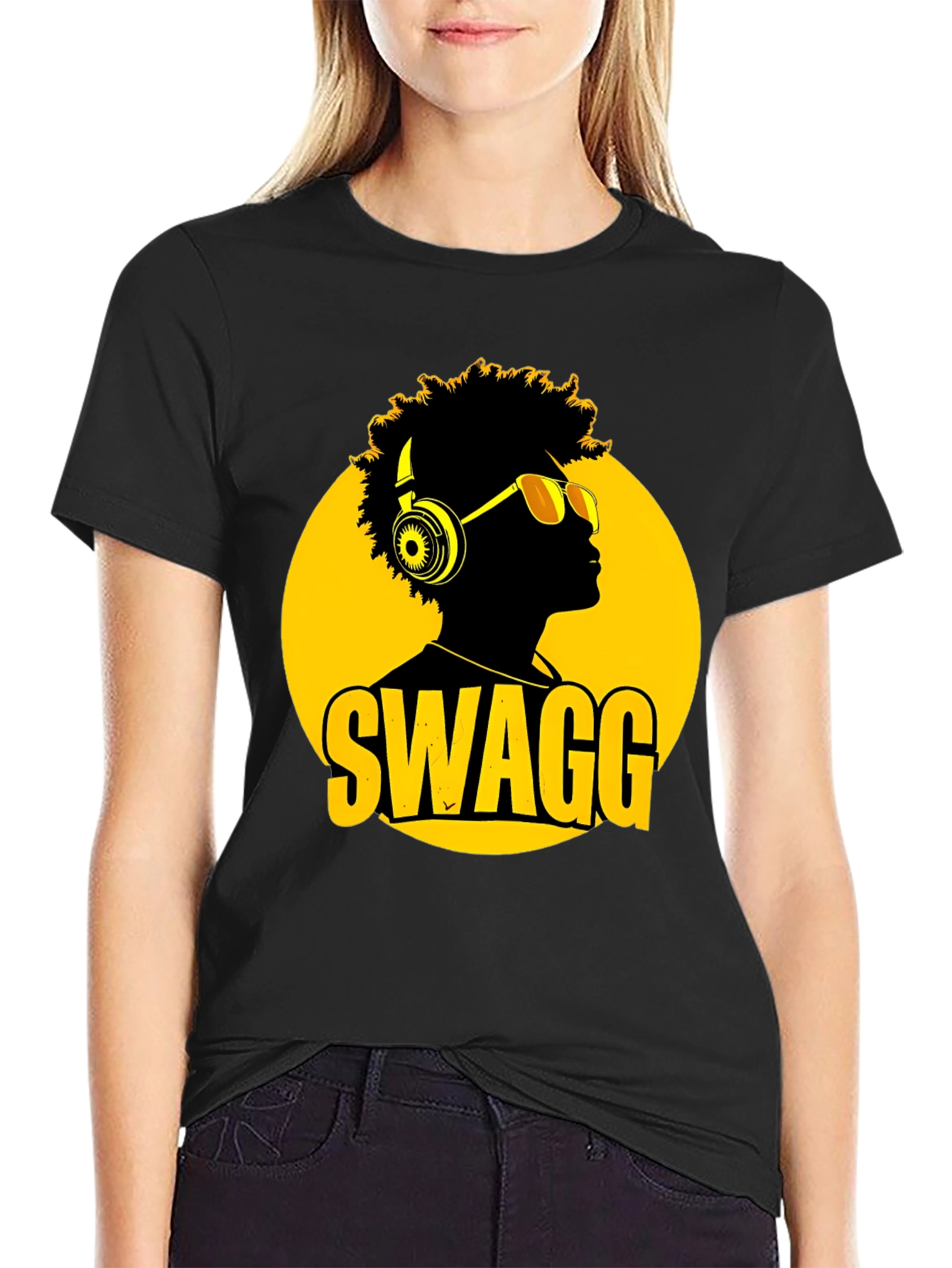 Swagg Graphic T-Shirt - Mens Black Tee
