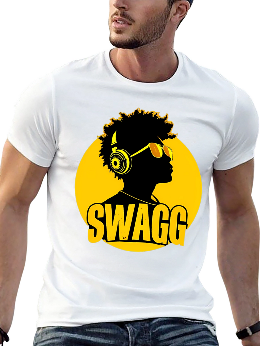 Swagg Graphic T-Shirt - Mens Black Tee