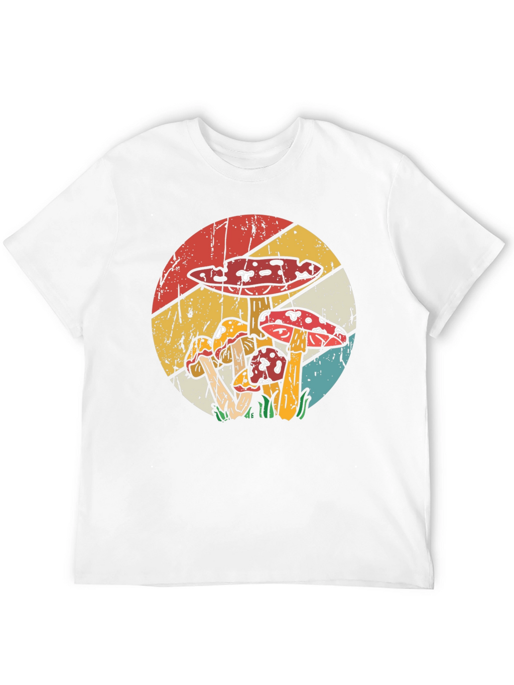 Retro Mushroom T-Shirt - Black