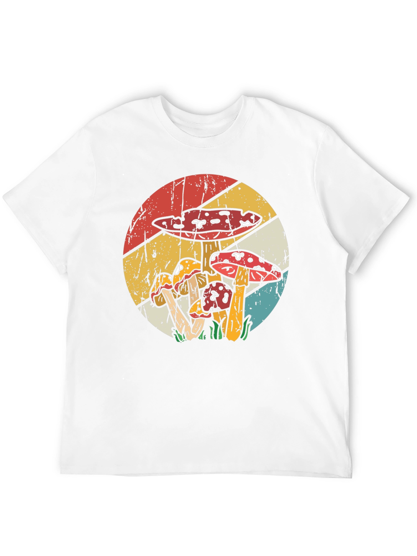 Retro Mushroom T-Shirt - Black