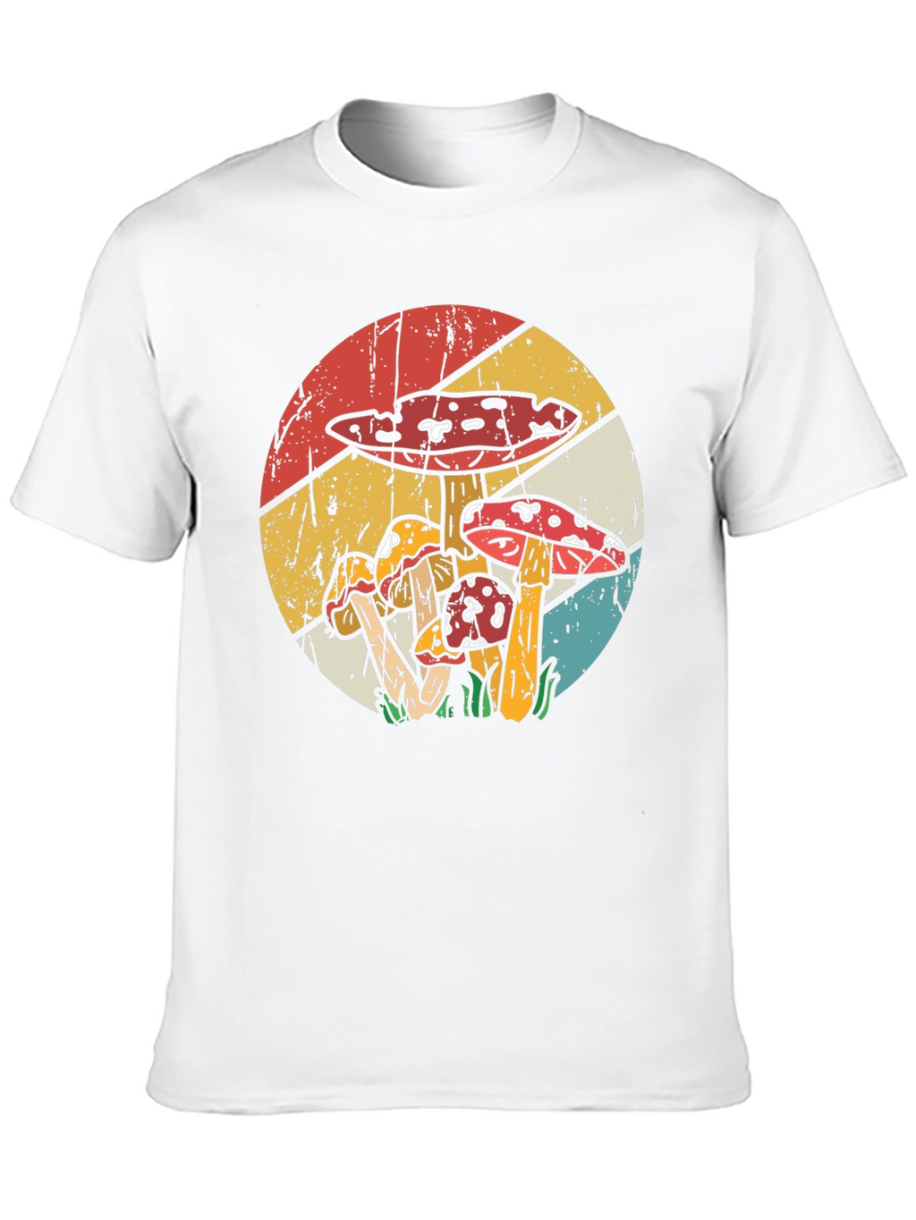 Retro Mushroom T-Shirt - Black