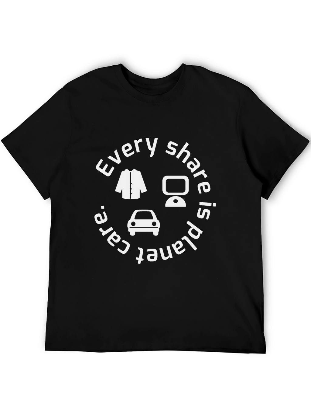 Every Share Is Planet Care Black T-Shirt
