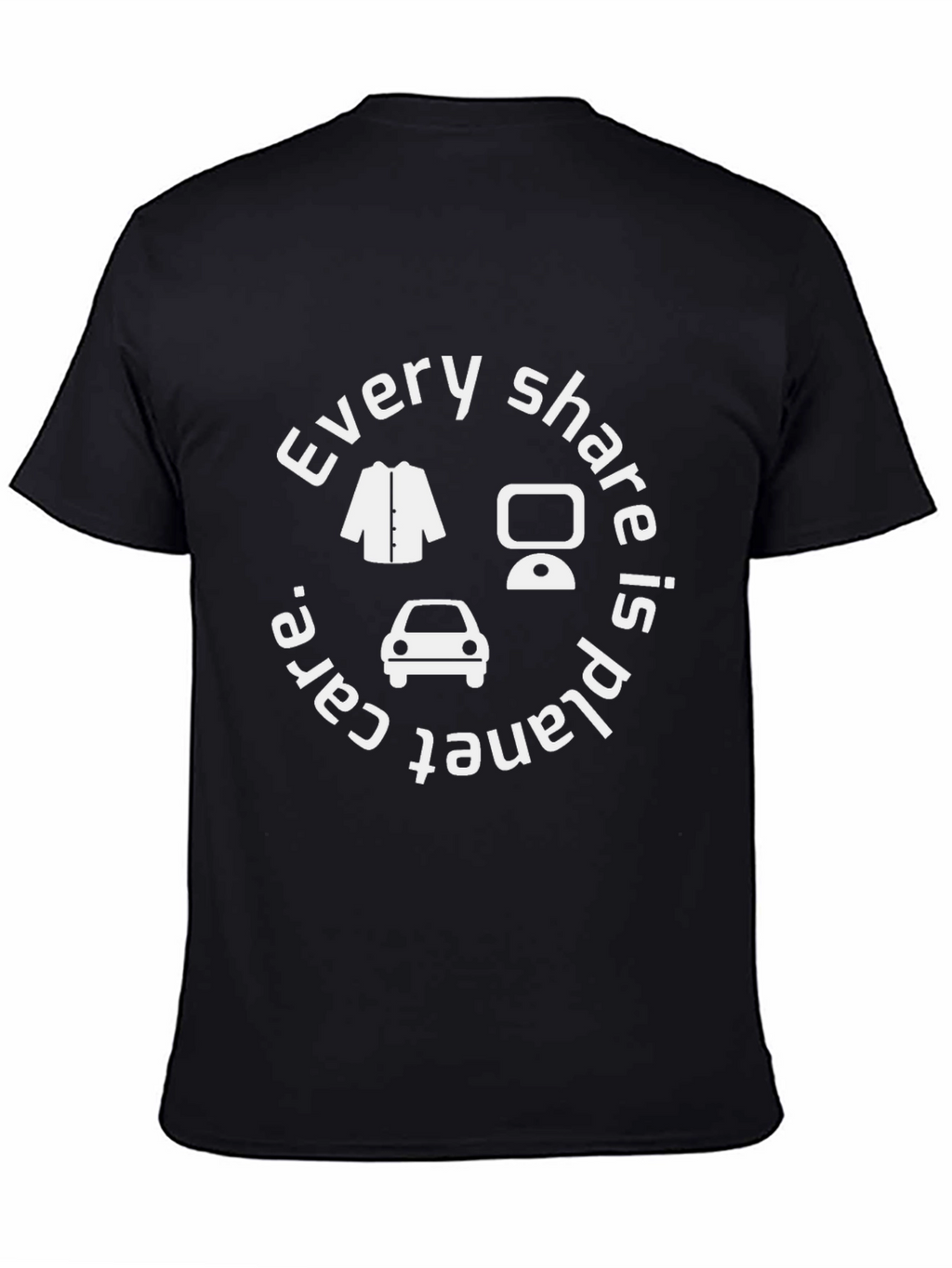 Every Share Is Planet Care Black T-Shirt