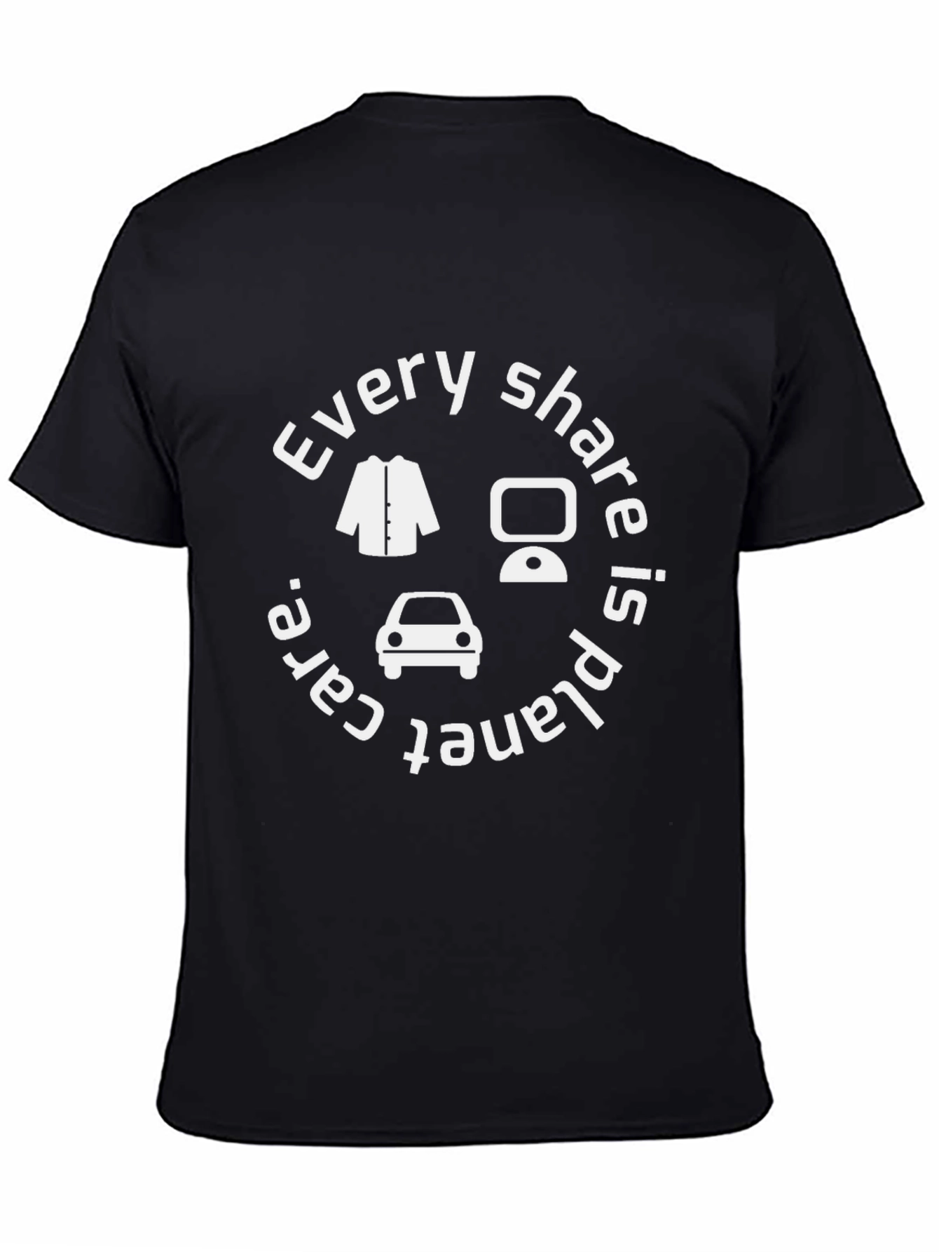 Every Share Is Planet Care Black T-Shirt