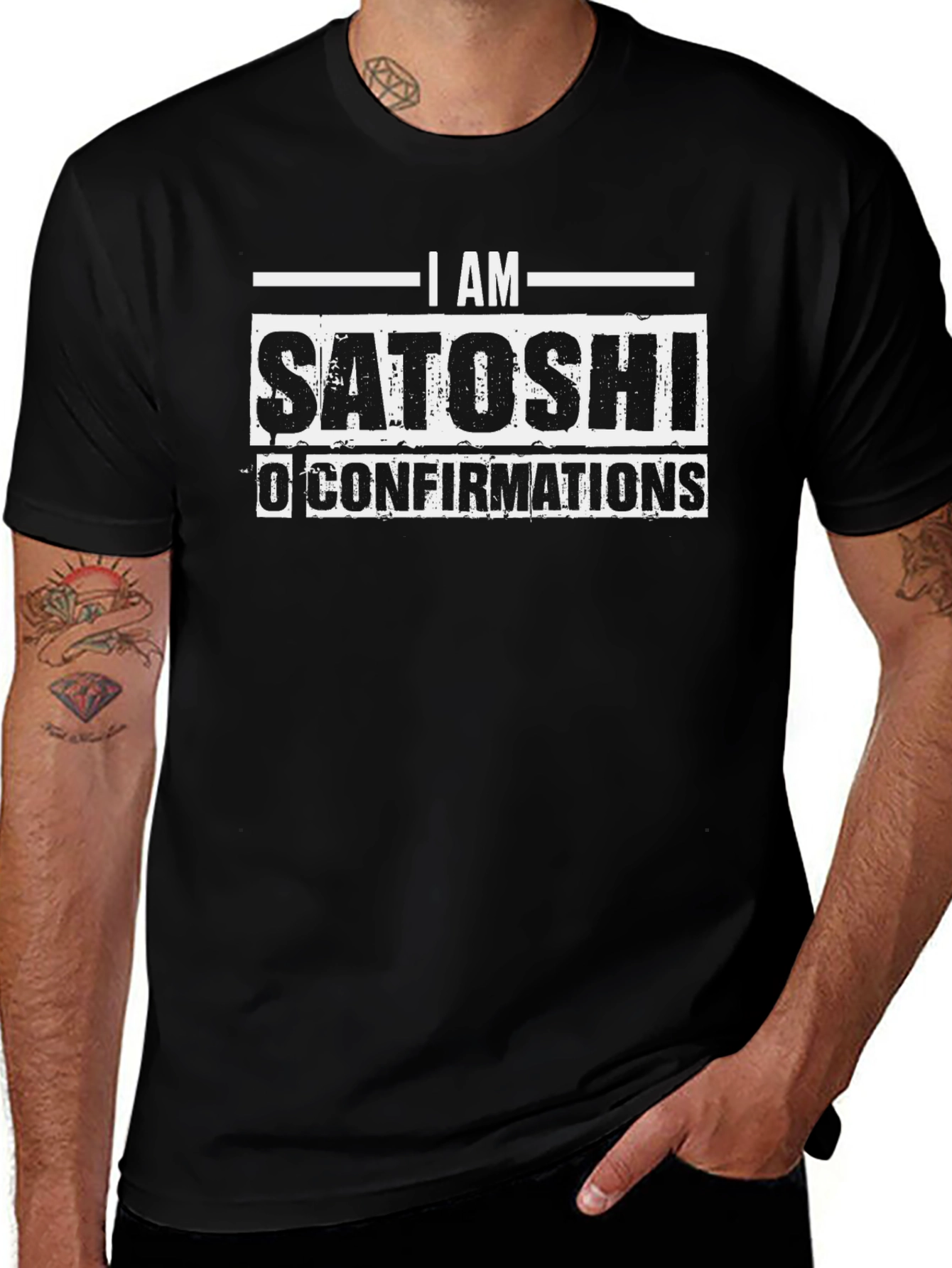 I am Satoshi T-Shirt - Bitcoin Cryptocurrency