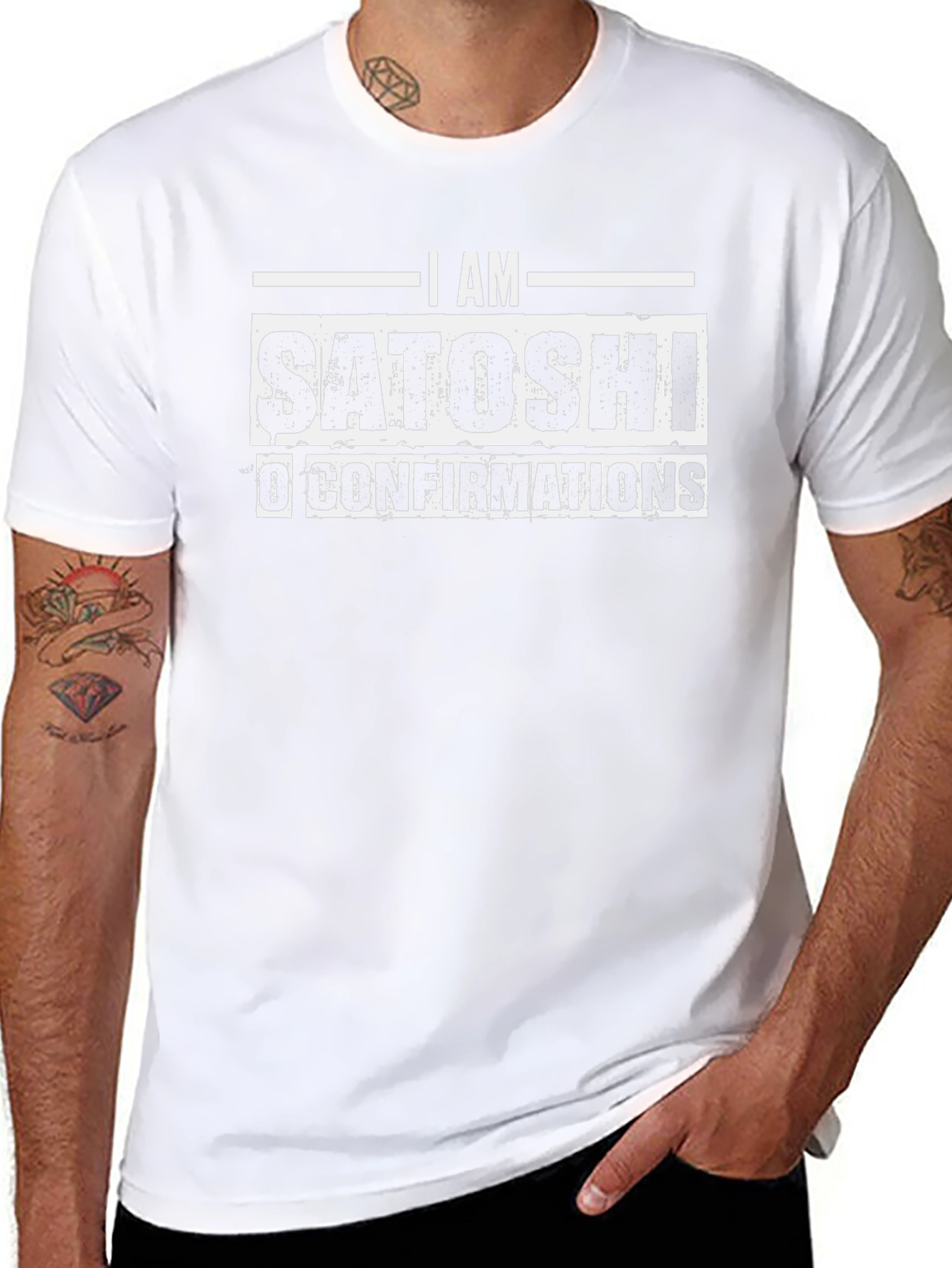 I am Satoshi T-Shirt - Bitcoin Cryptocurrency