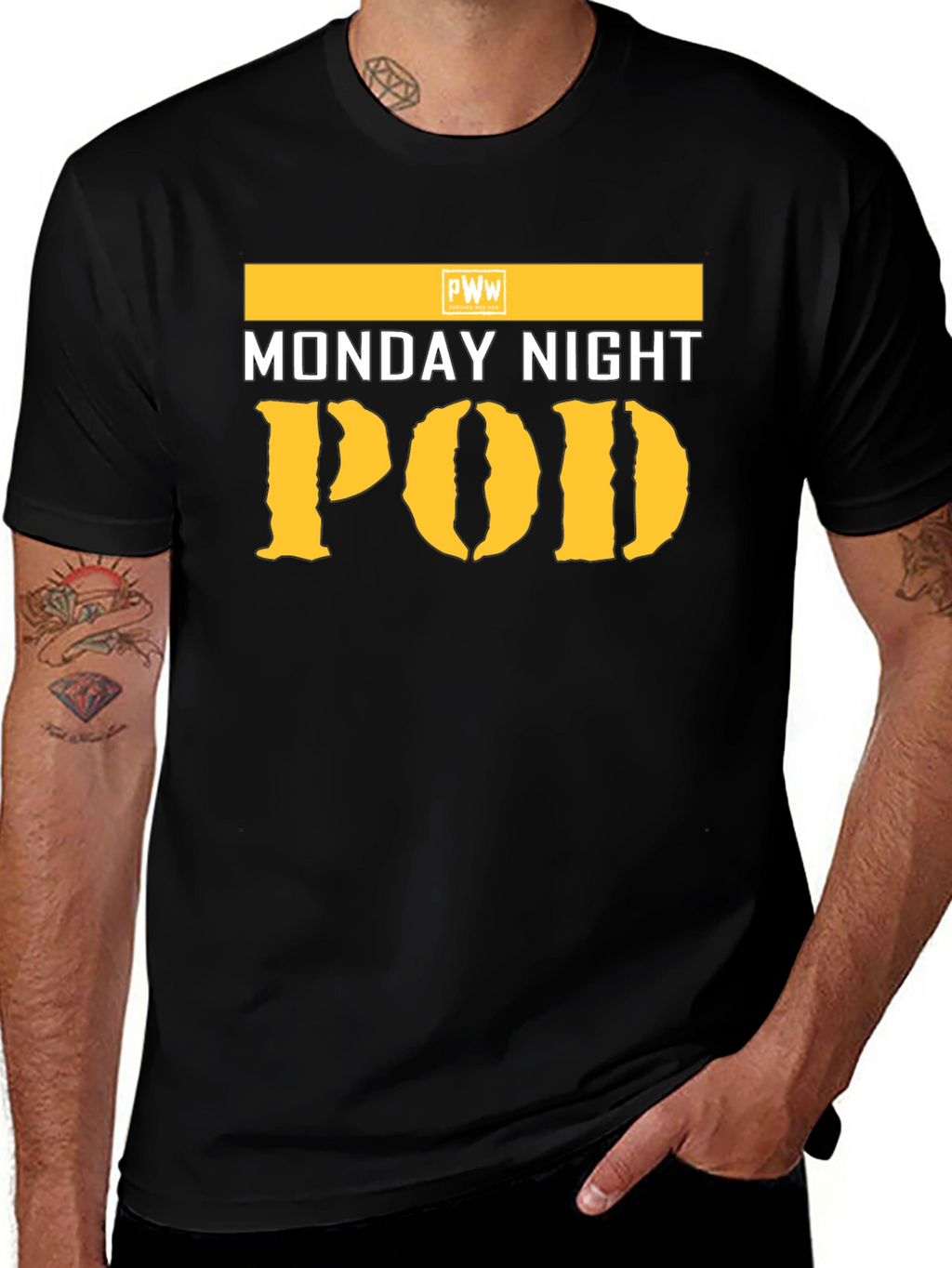 Monday Night POD T-Shirt - Black