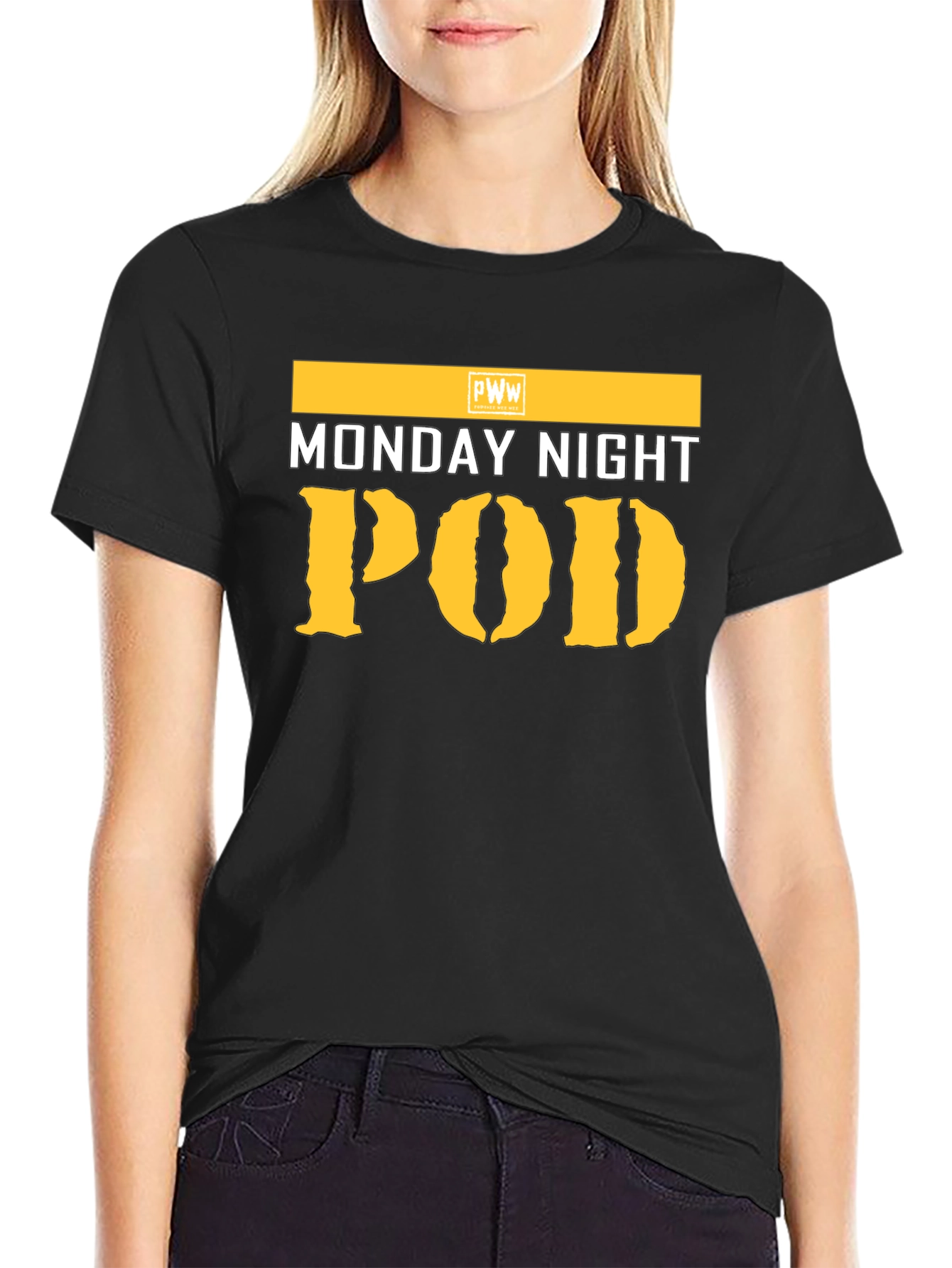 Monday Night POD T-Shirt - Black