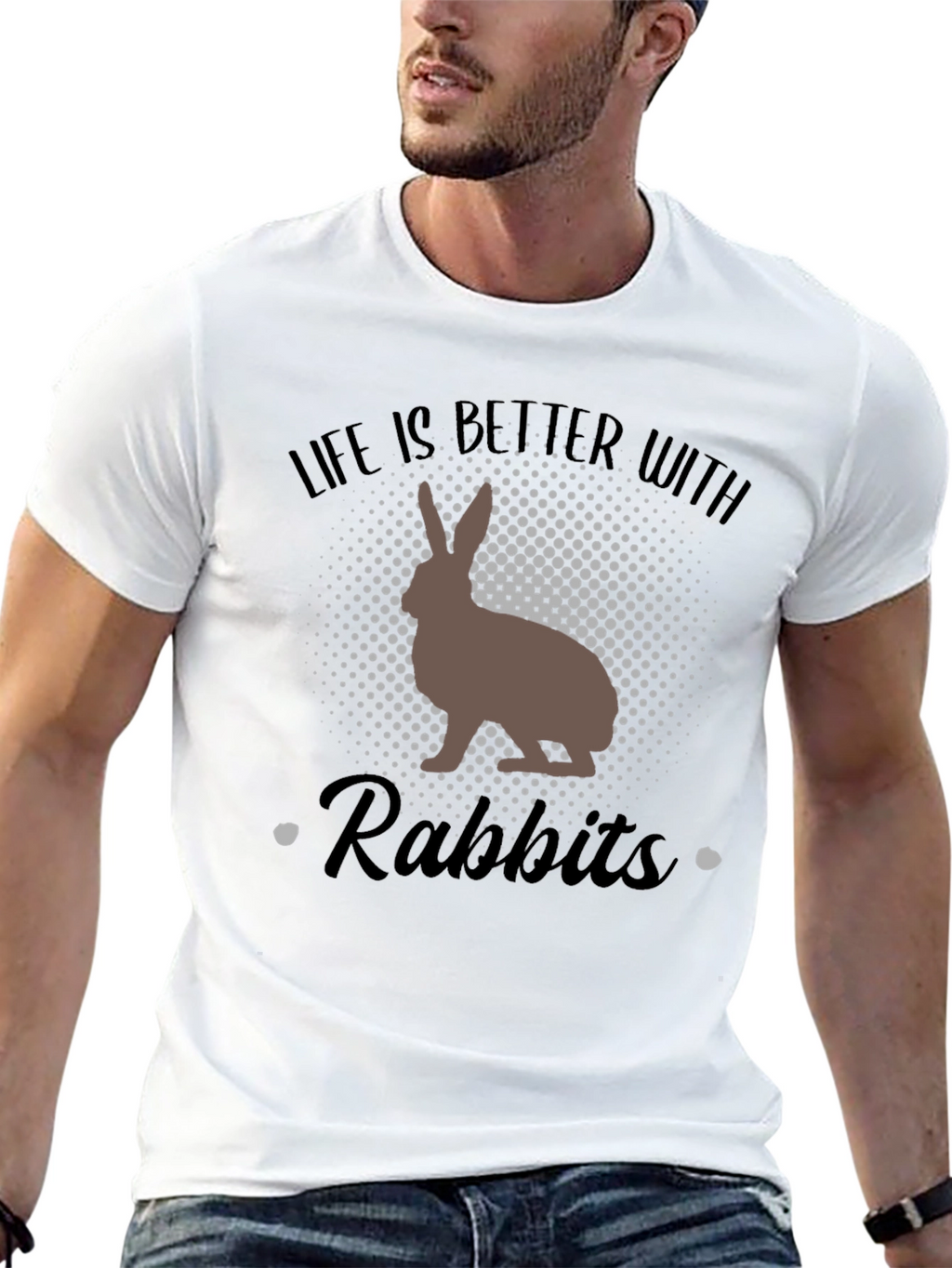 Life Is Better With Rabbits Graphic Tee