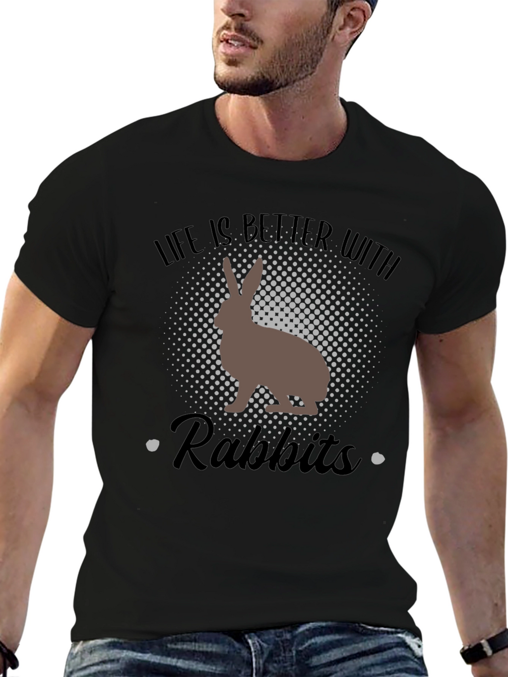 Life Is Better With Rabbits Graphic Tee