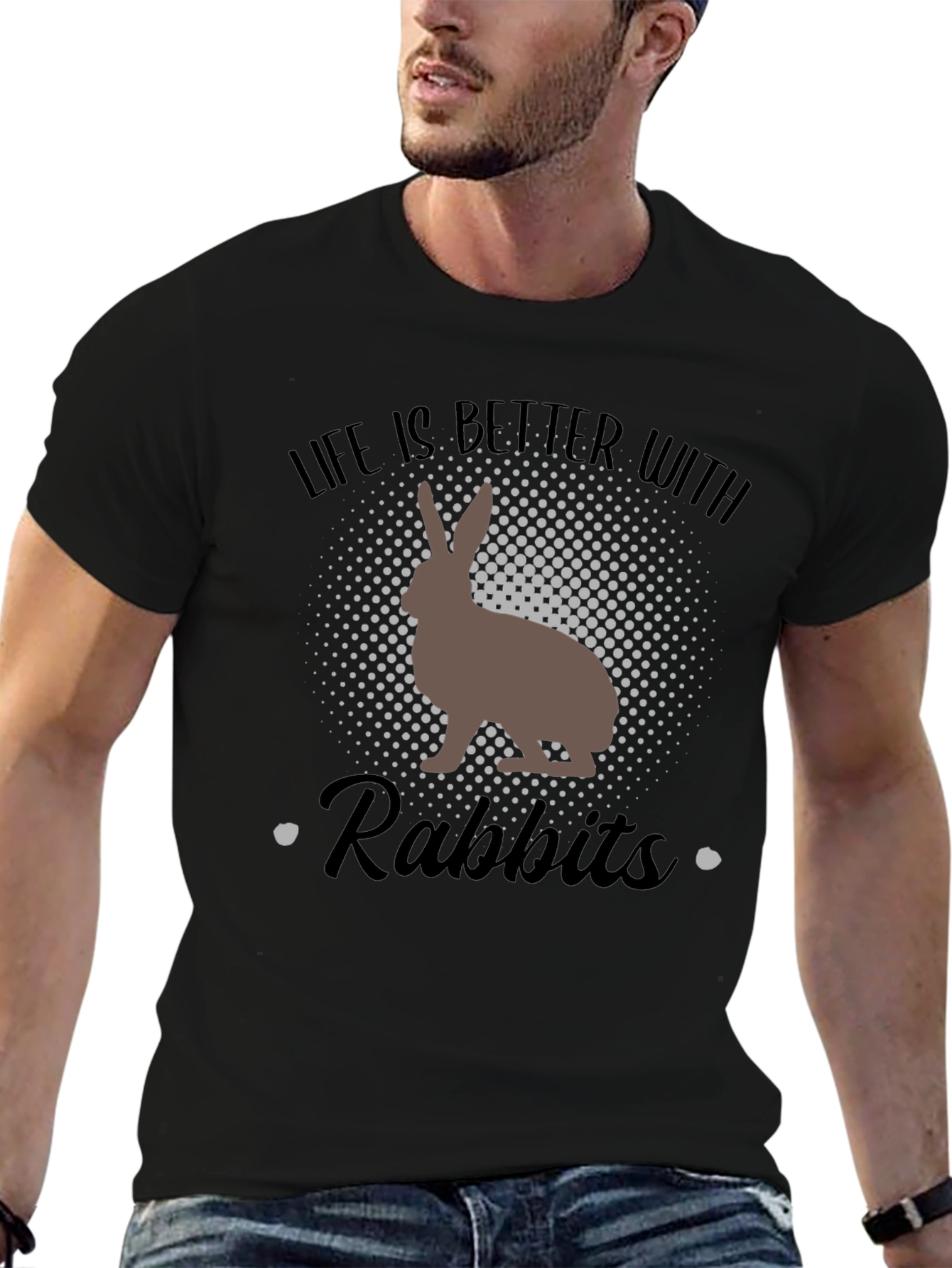 Life Is Better With Rabbits Graphic Tee