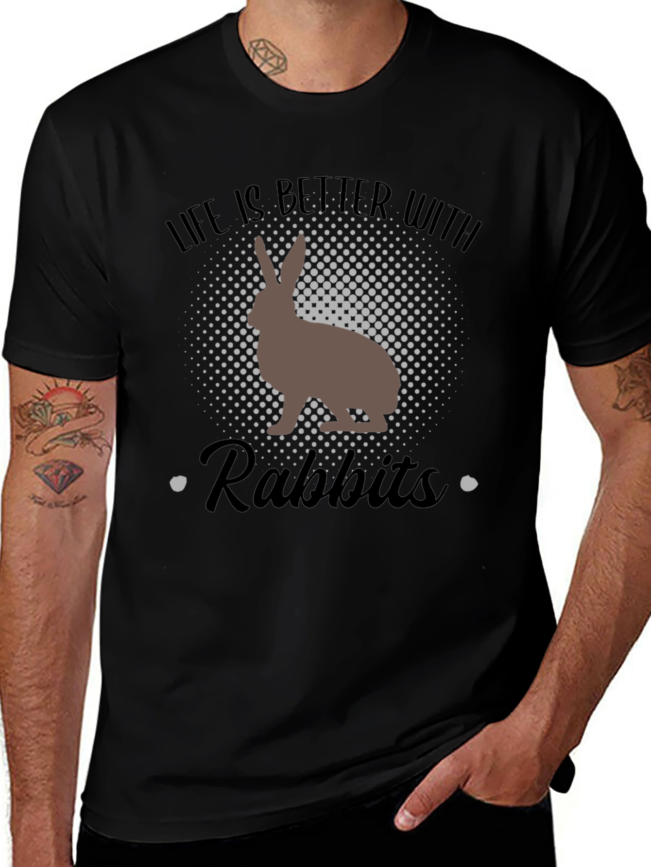 Life Is Better With Rabbits Graphic Tee