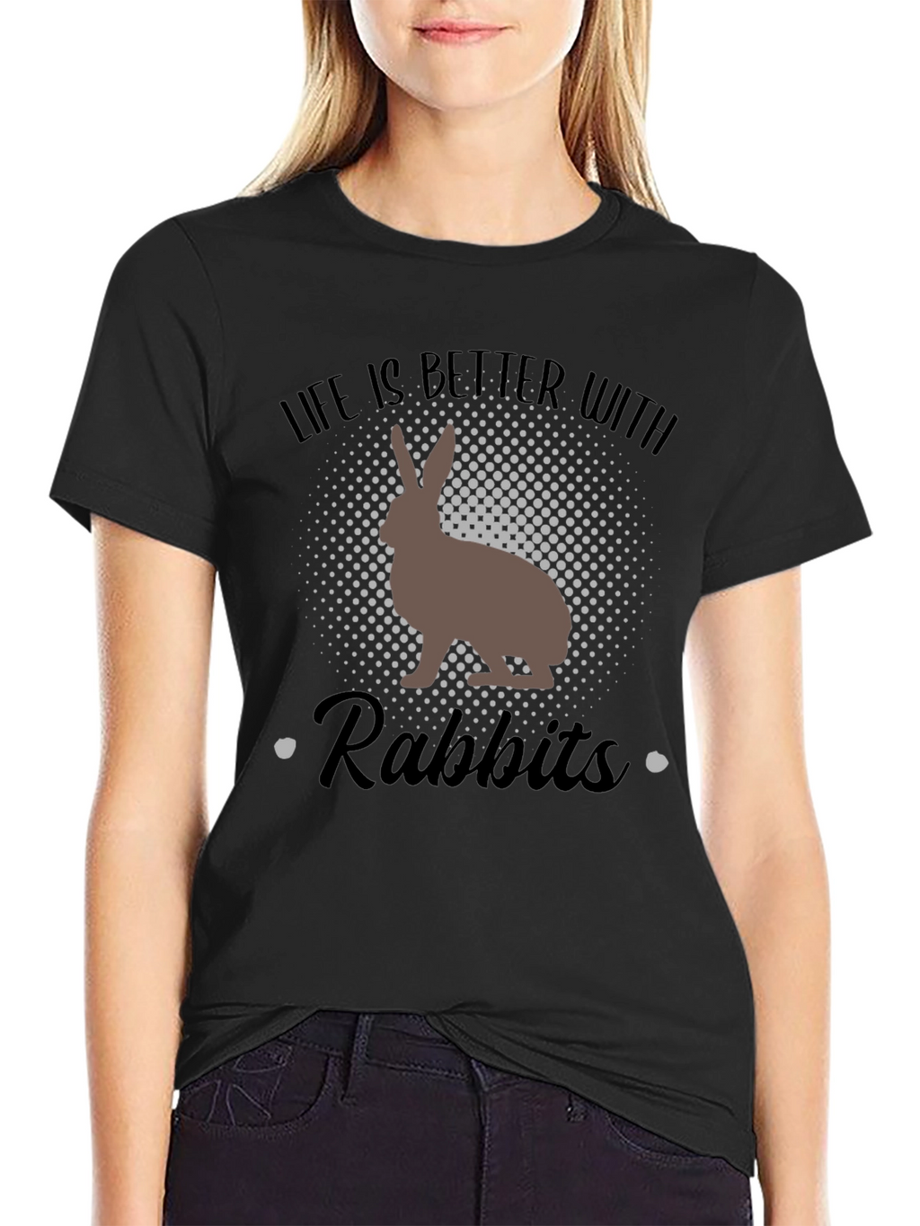 Life Is Better With Rabbits Graphic Tee