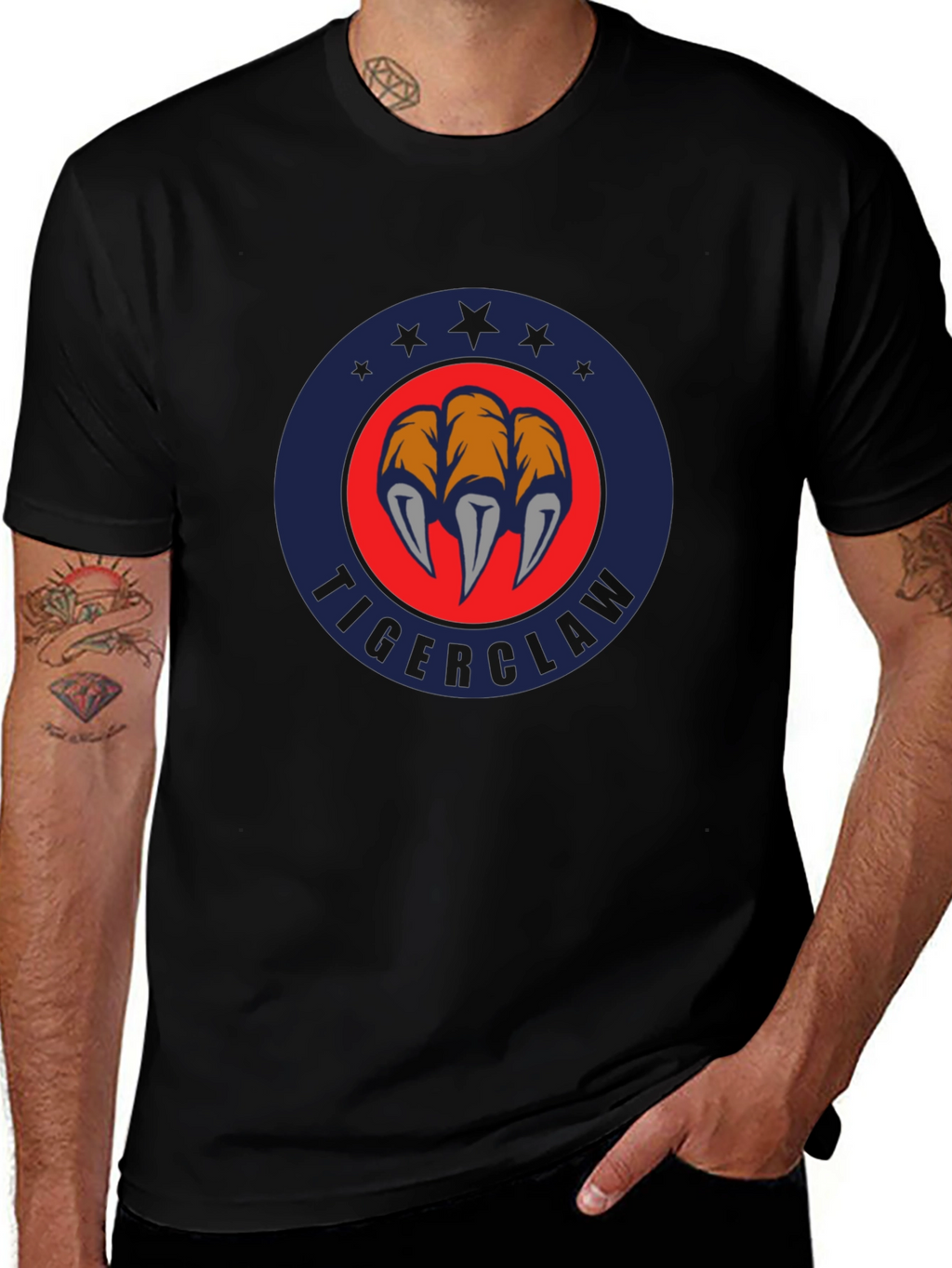 Tigerclaw Emblem Black T-Shirt