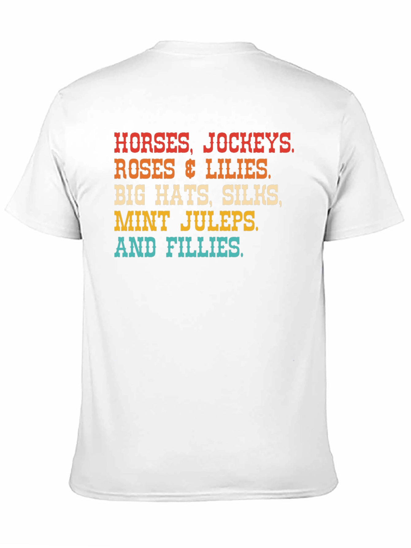 Kentucky Derby T-Shirt Horses Hats & Lilies
