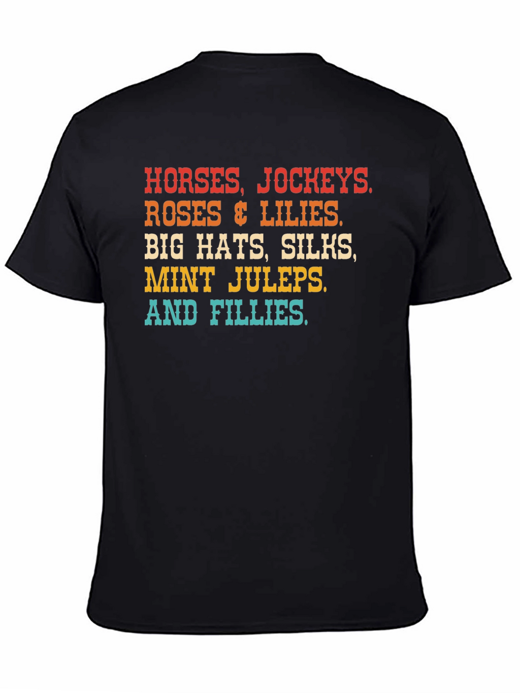 Kentucky Derby T-Shirt Horses Hats & Lilies