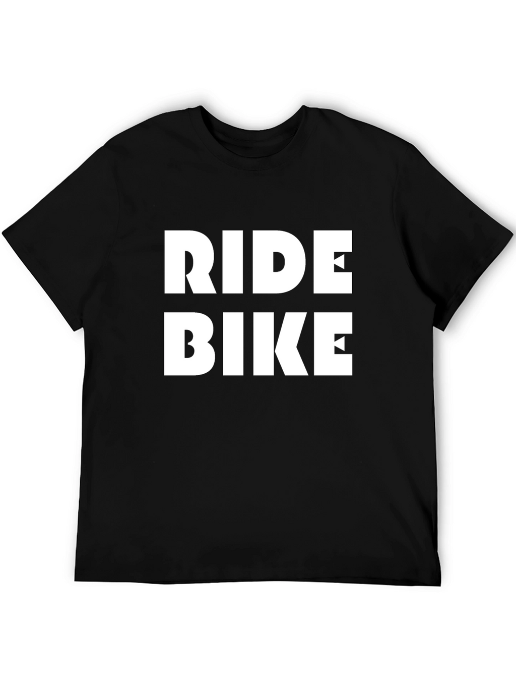 Ride Bike Graphic Tee - Black Cotton T-Shirt
