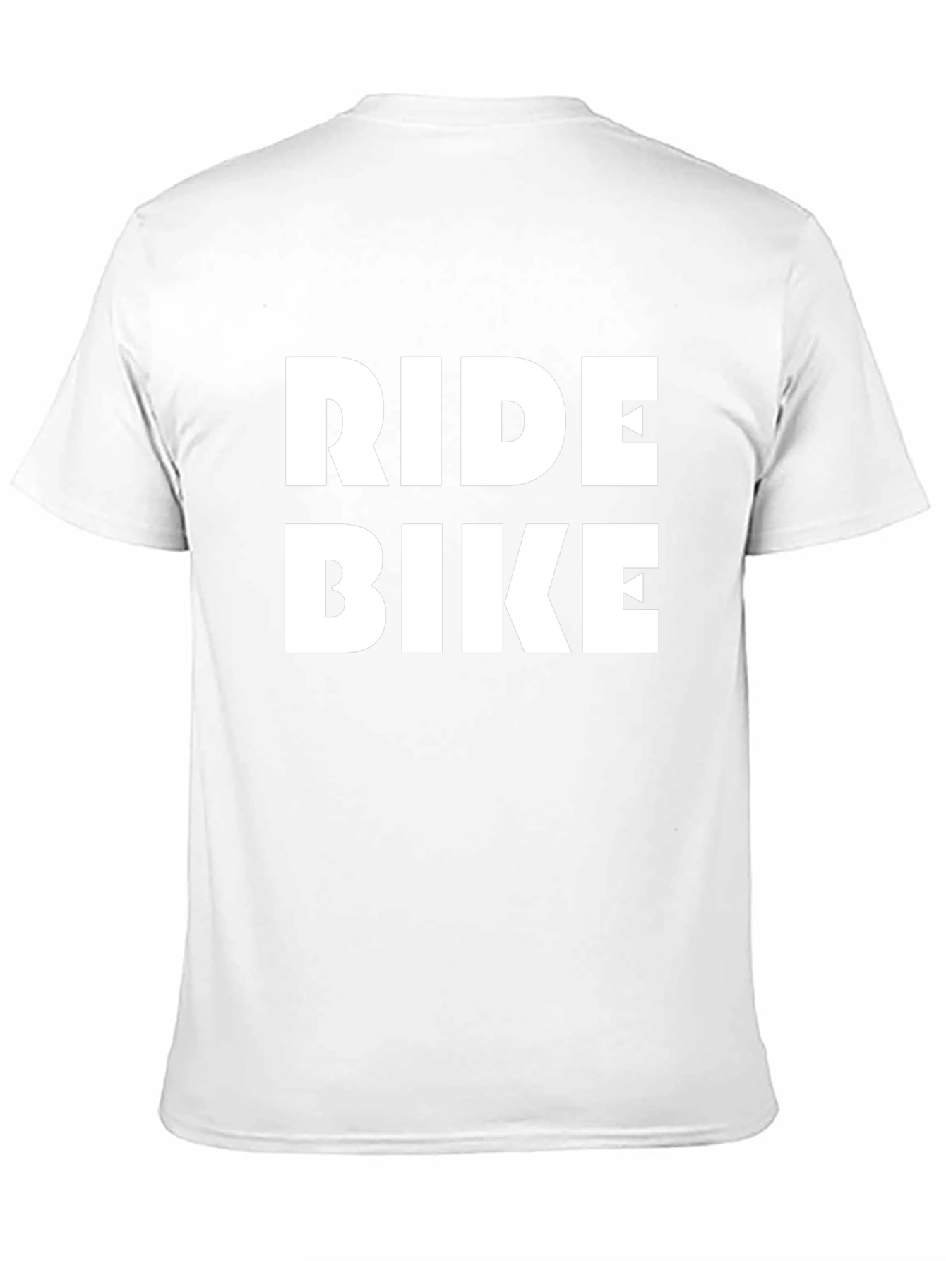 Ride Bike Graphic Tee - Black Cotton T-Shirt